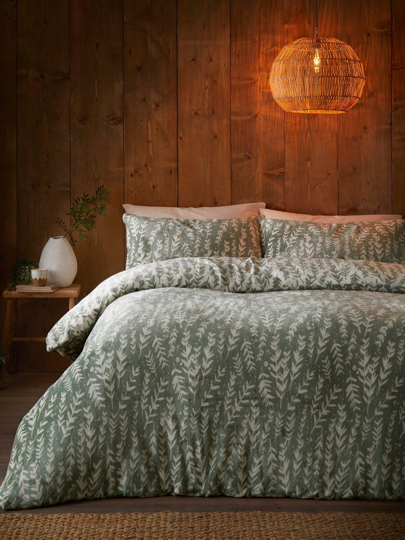 fusion-winter-foliage--fleece-single-duvet-cover-set