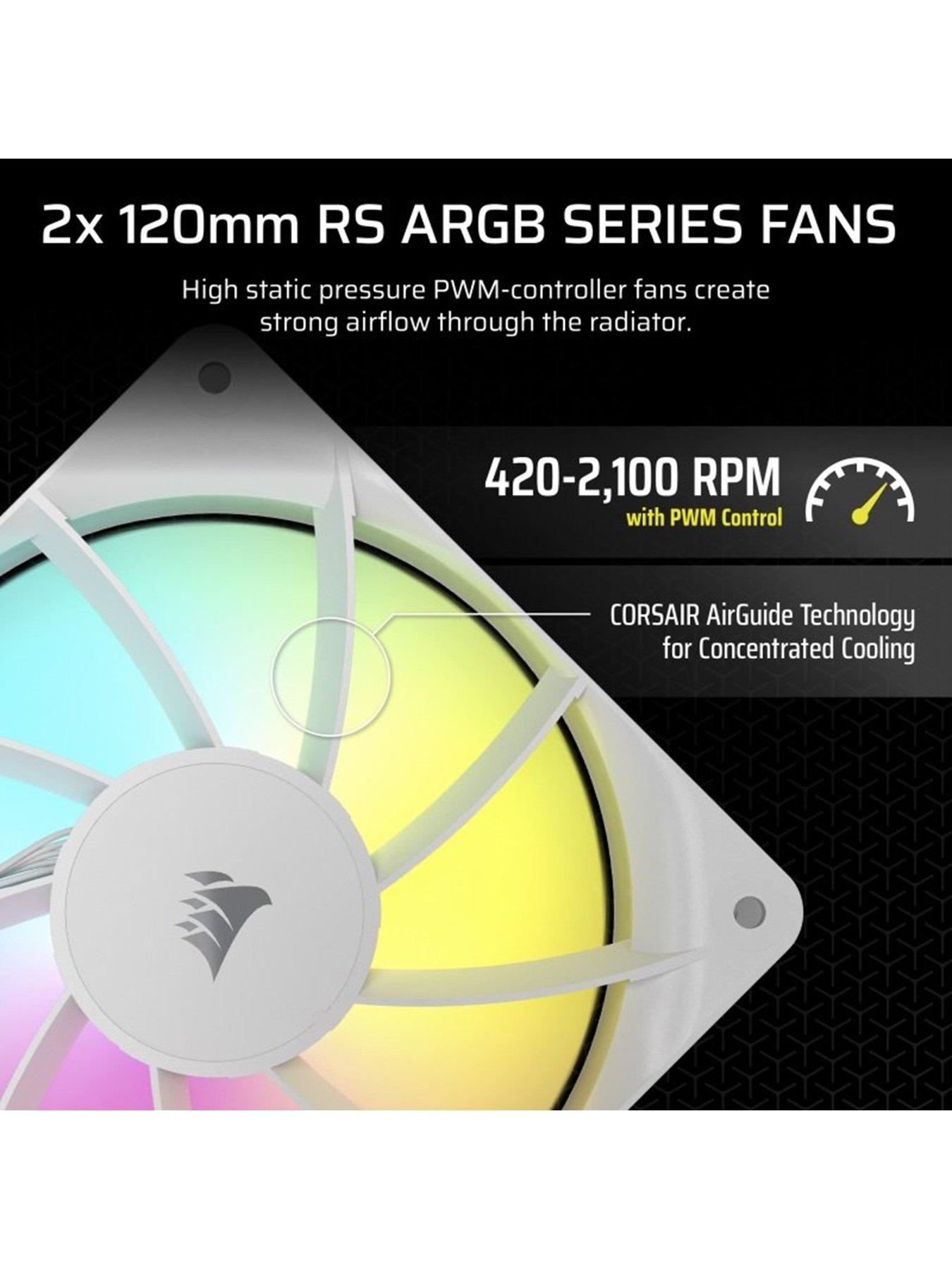  image of corsair-nautilus-240-argb-white-240mm-radiator-liquid-cpu-cooler