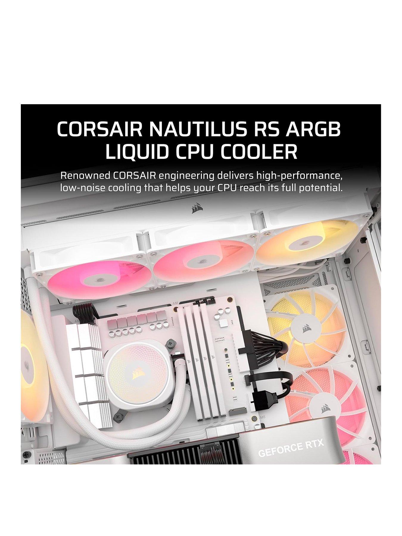 Image 2 of 7 of CORSAIR NAUTILUS 360 ARGB White, 360mm Radiator, Liquid CPU Cooler