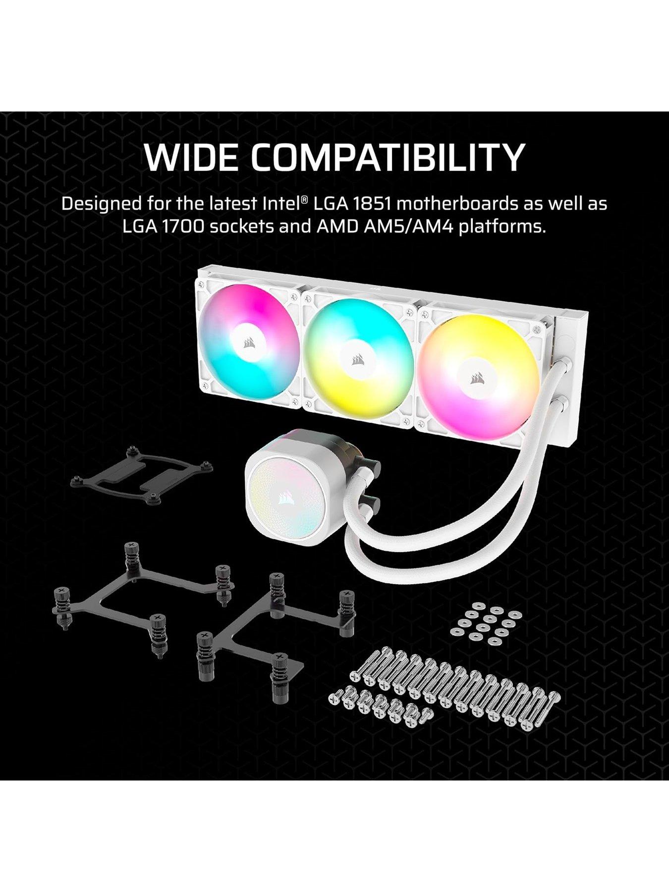 Image 7 of 7 of CORSAIR NAUTILUS 360 ARGB White, 360mm Radiator, Liquid CPU Cooler