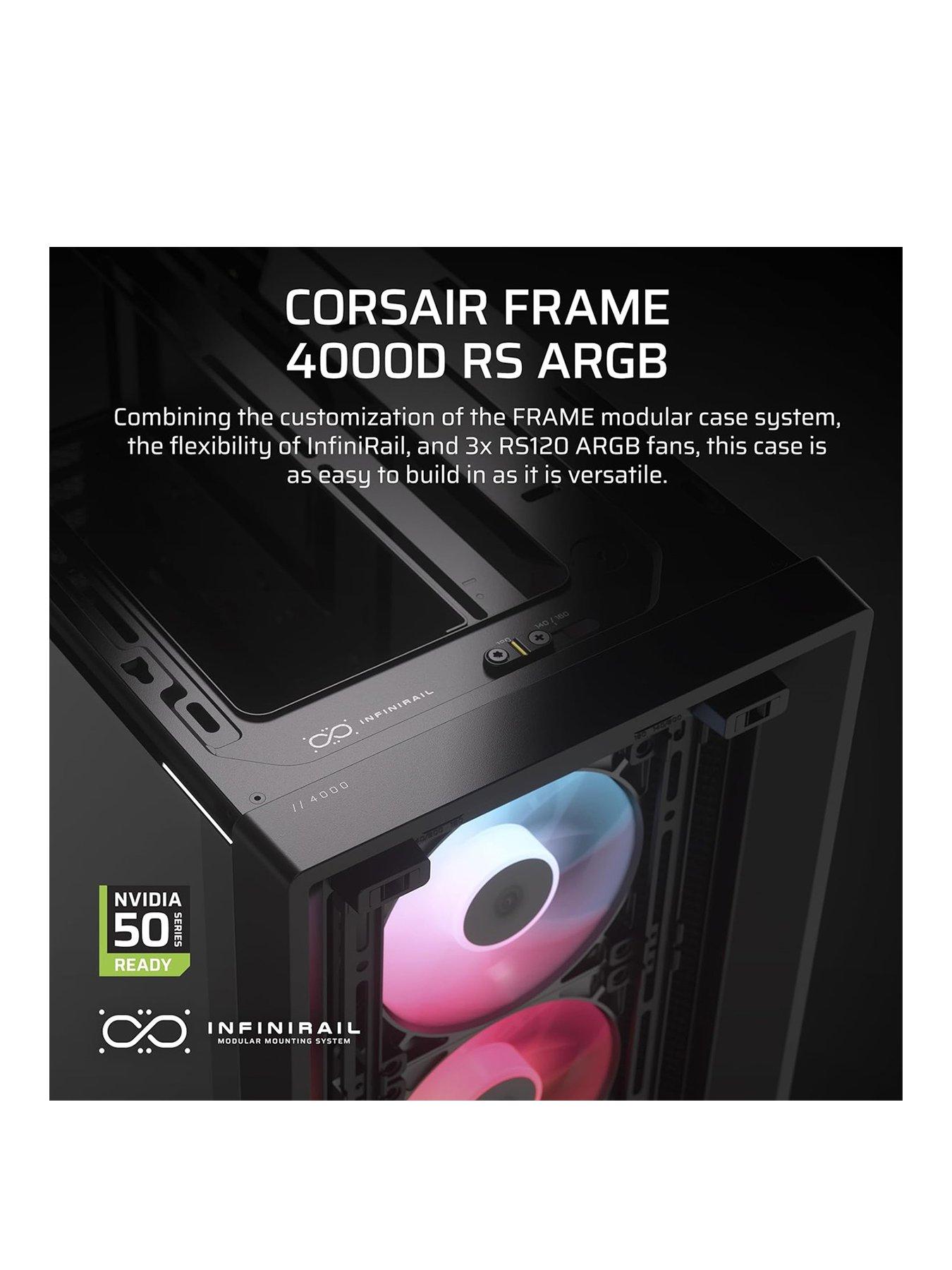 Image 2 of 6 of CORSAIR FRAME 4000D RS ARGB Mid-Tower - Black