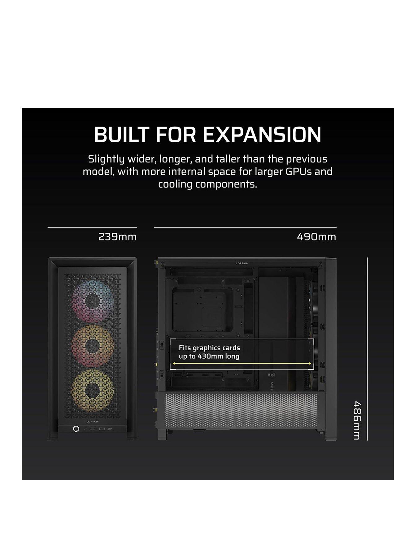 Image 3 of 6 of CORSAIR FRAME 4000D RS ARGB Mid-Tower - Black