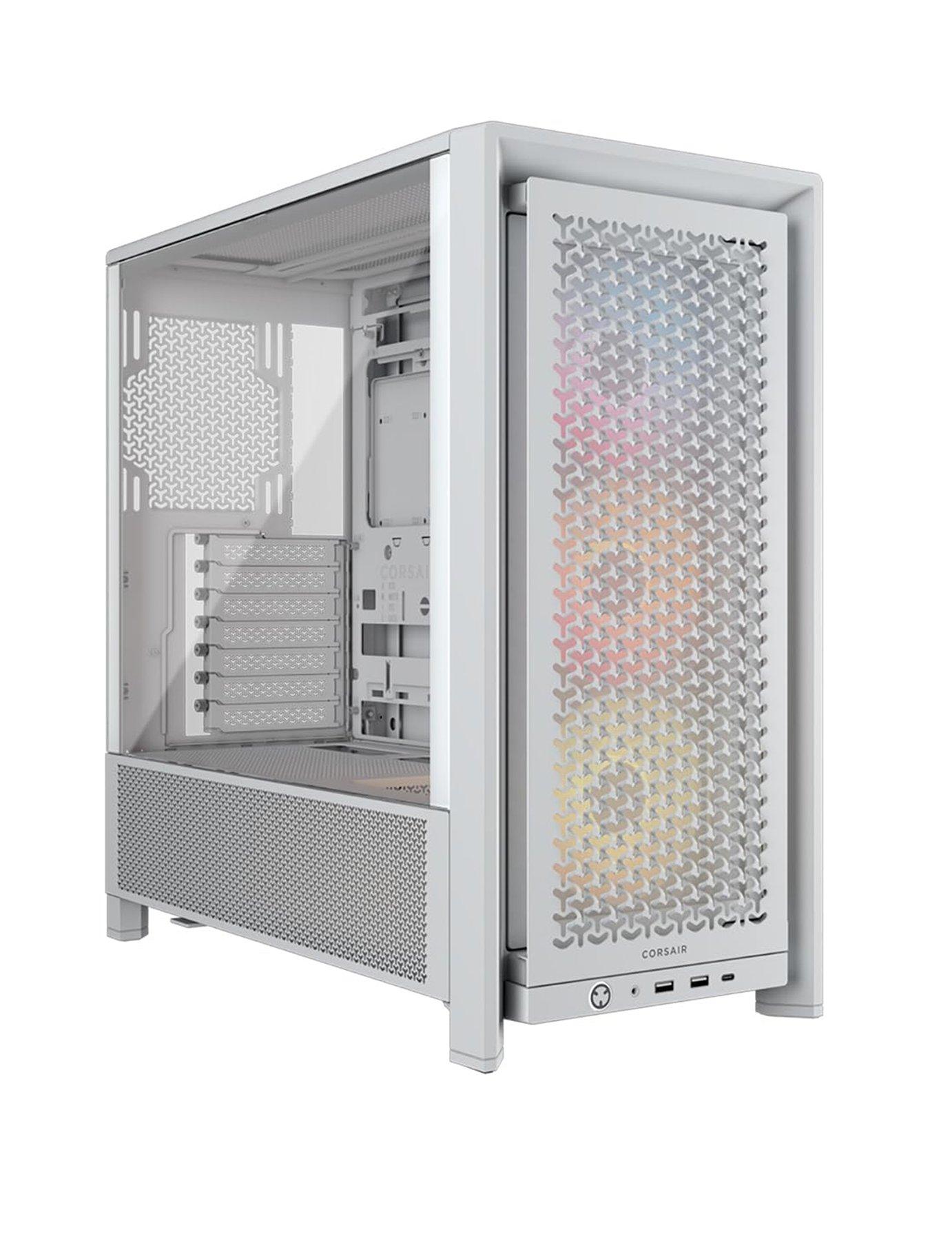 Image 1 of 7 of CORSAIR FRAME 4000D RS ARGB Mid-Tower - White