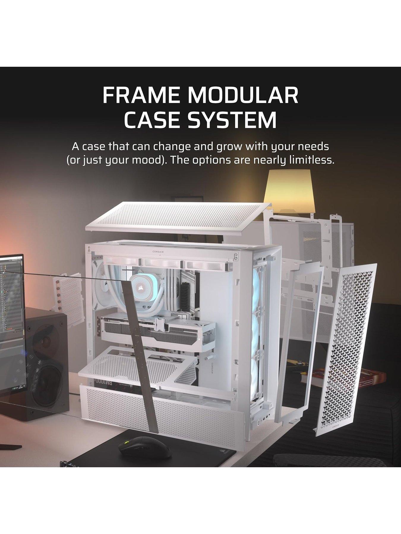 Image 4 of 7 of CORSAIR FRAME 4000D RS ARGB Mid-Tower - White