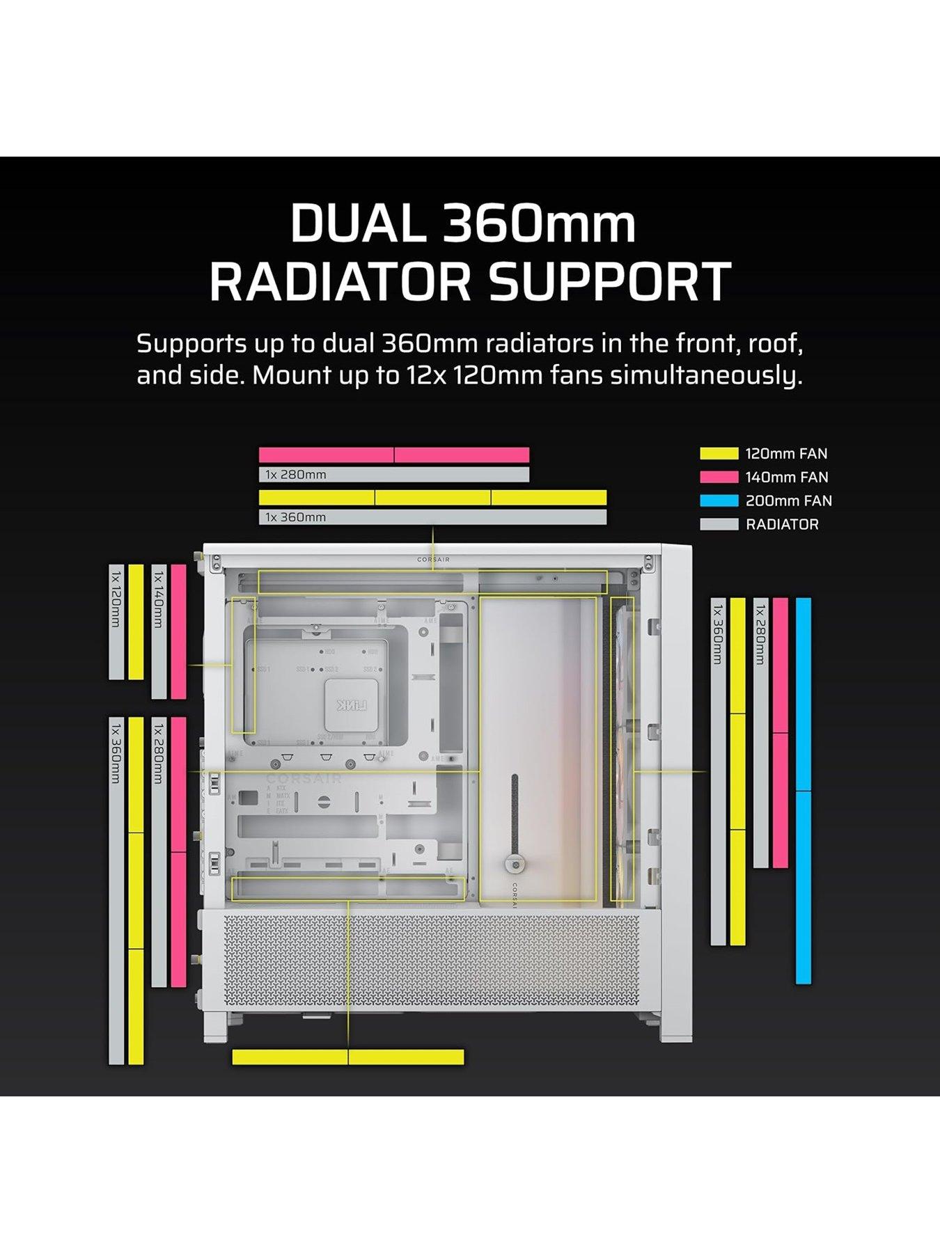 Image 7 of 7 of CORSAIR FRAME 4000D RS ARGB Mid-Tower - White