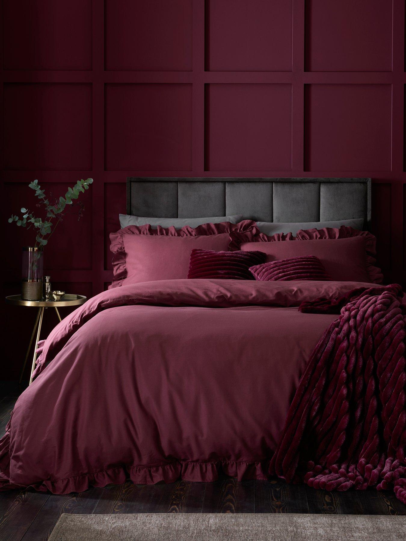  image of appletree-cassia-frill-100-cotton-duvet-cover-set