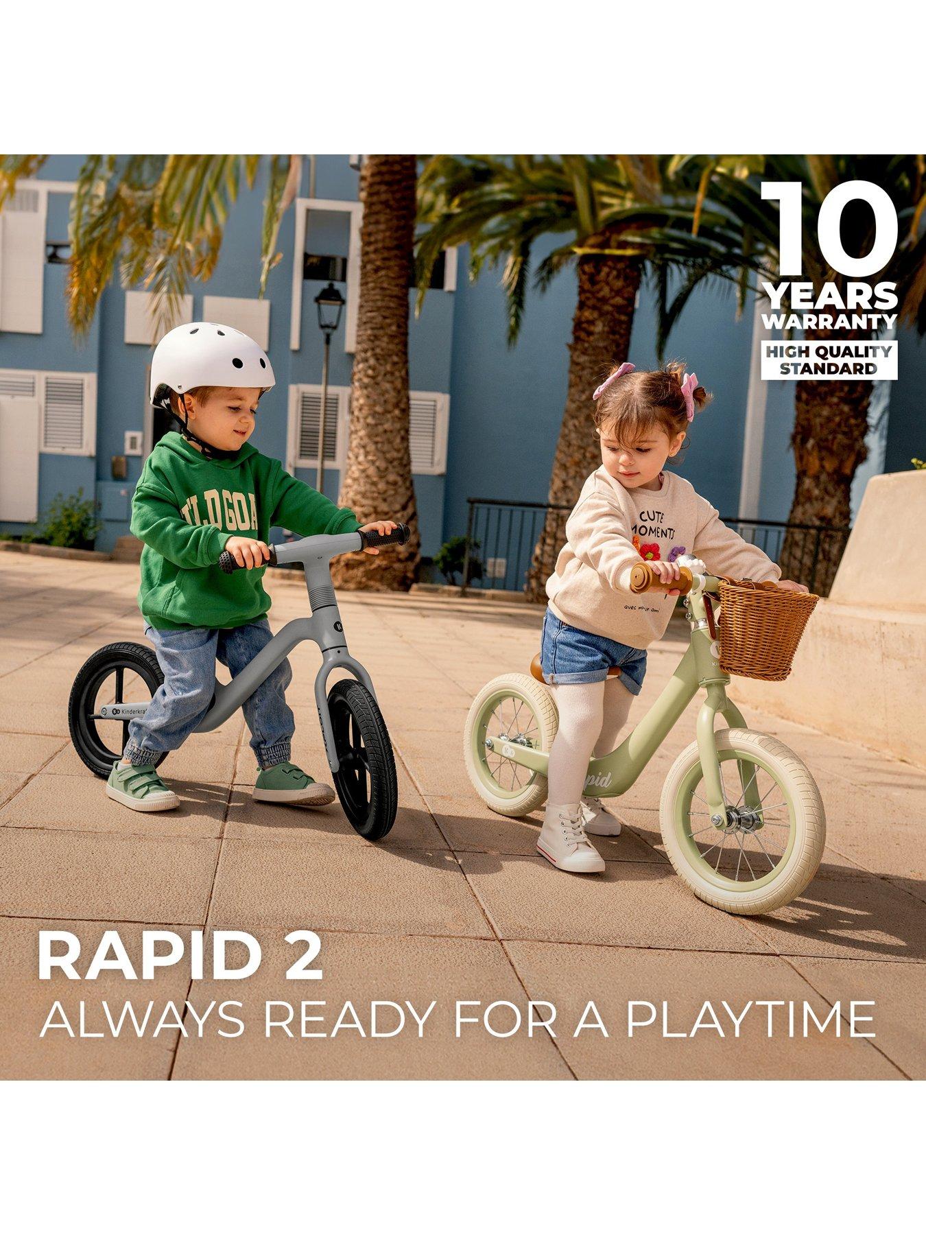 Image 7 of 8 of Kinderkraft Rapid 2 Balance Bike -Green