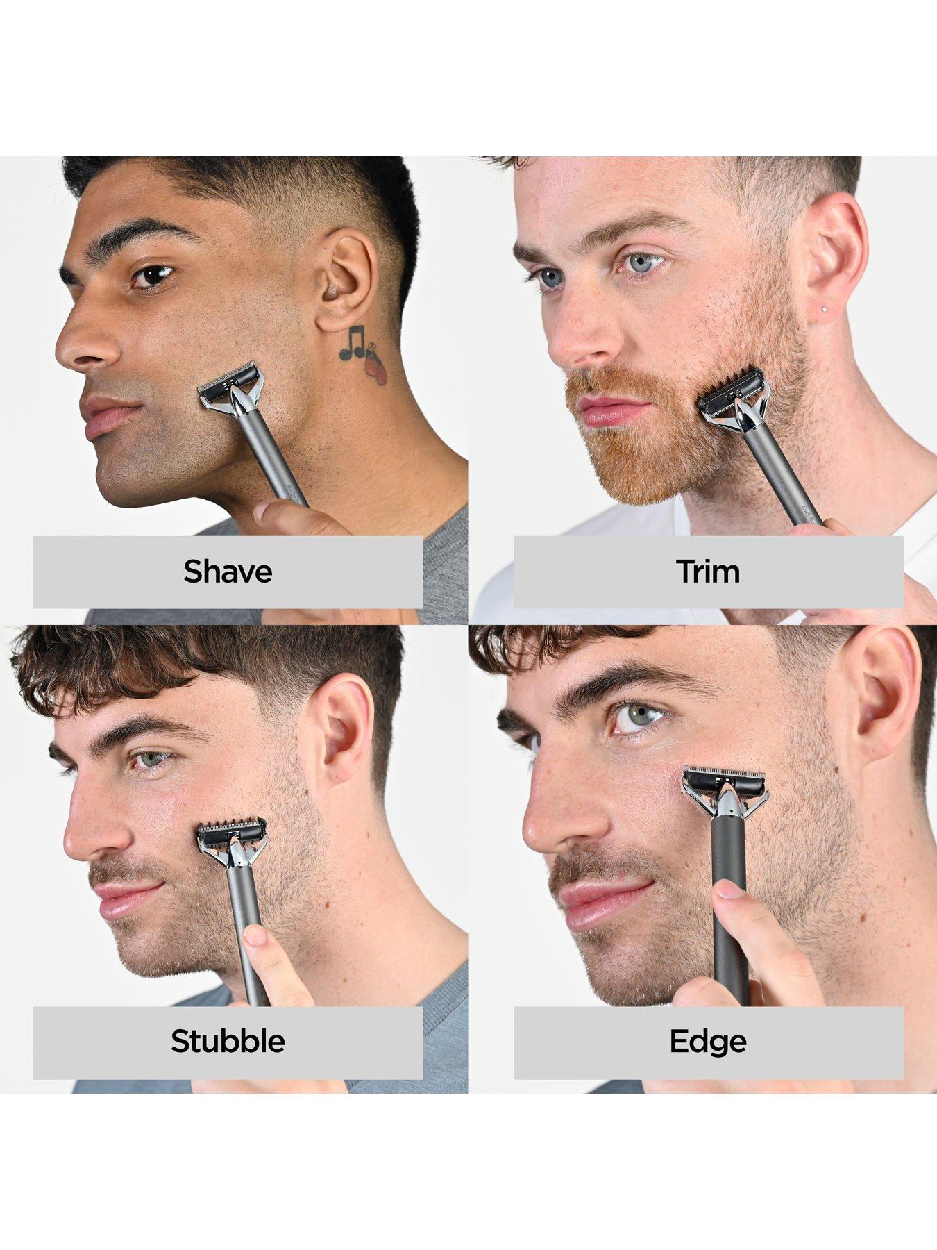 Image 2 of 8 of BaByliss Super-X Metal Series X-Blade Beard &amp; Stubble Trimmer (Silver)