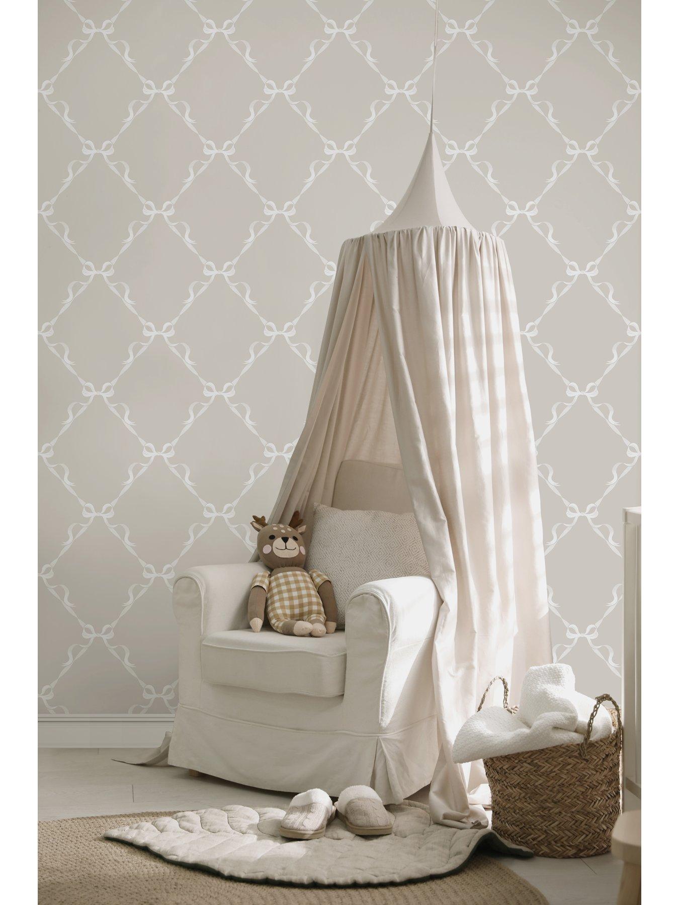 Image 4 of 5 of Holden Decor Tied With A Bow Wallpaper - Warm Grey
