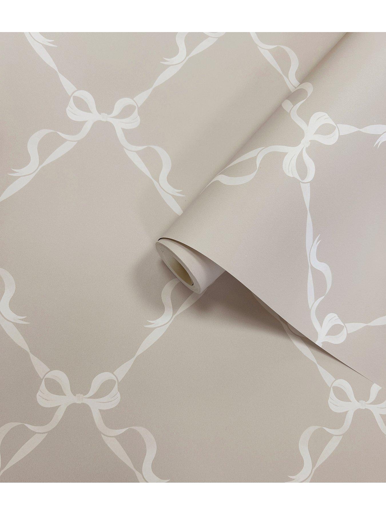 Image 5 of 5 of Holden Decor Tied With A Bow Wallpaper - Warm Grey