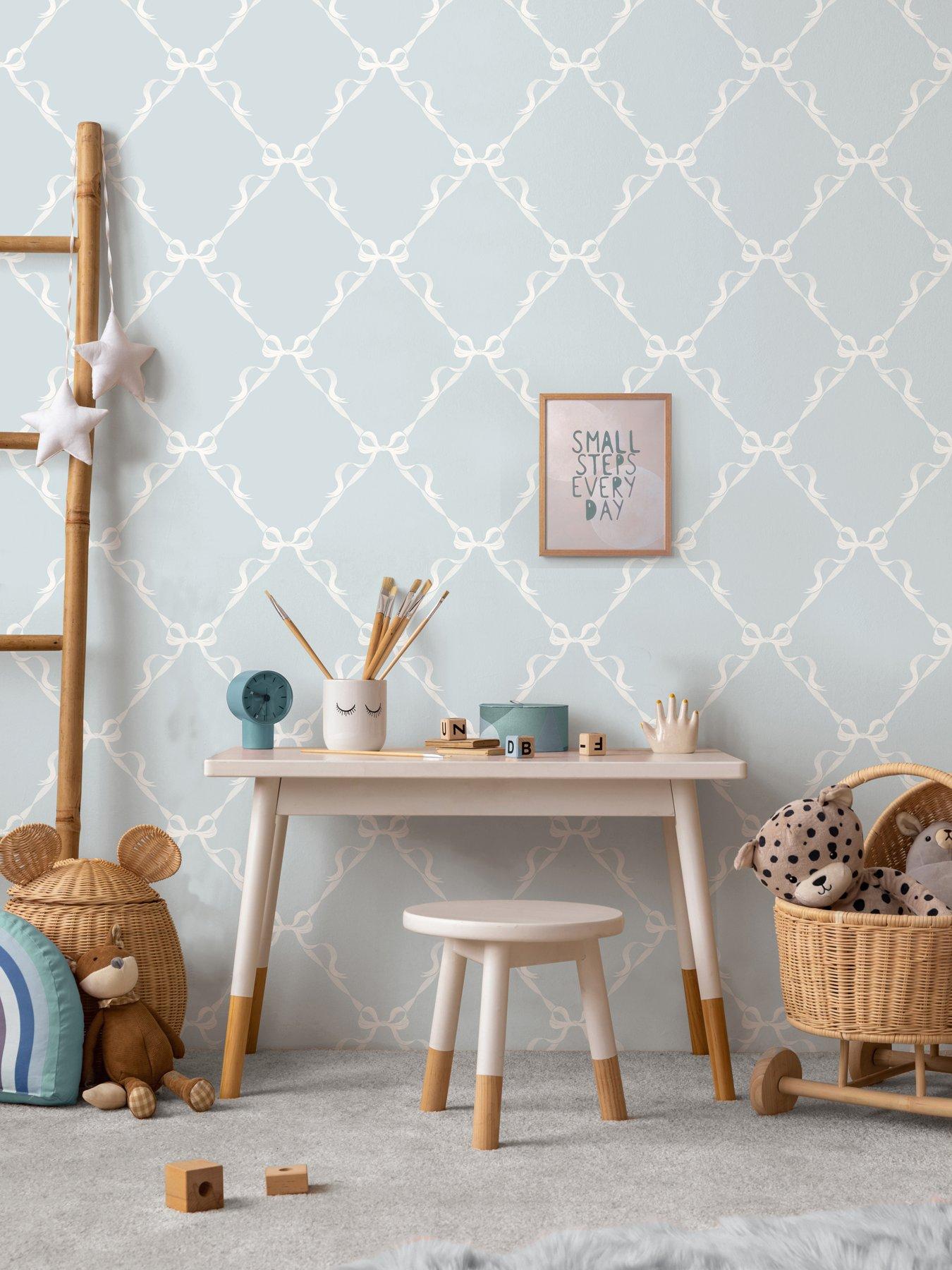 undefined Tied With A Bow Wallpaper - Sky Blue