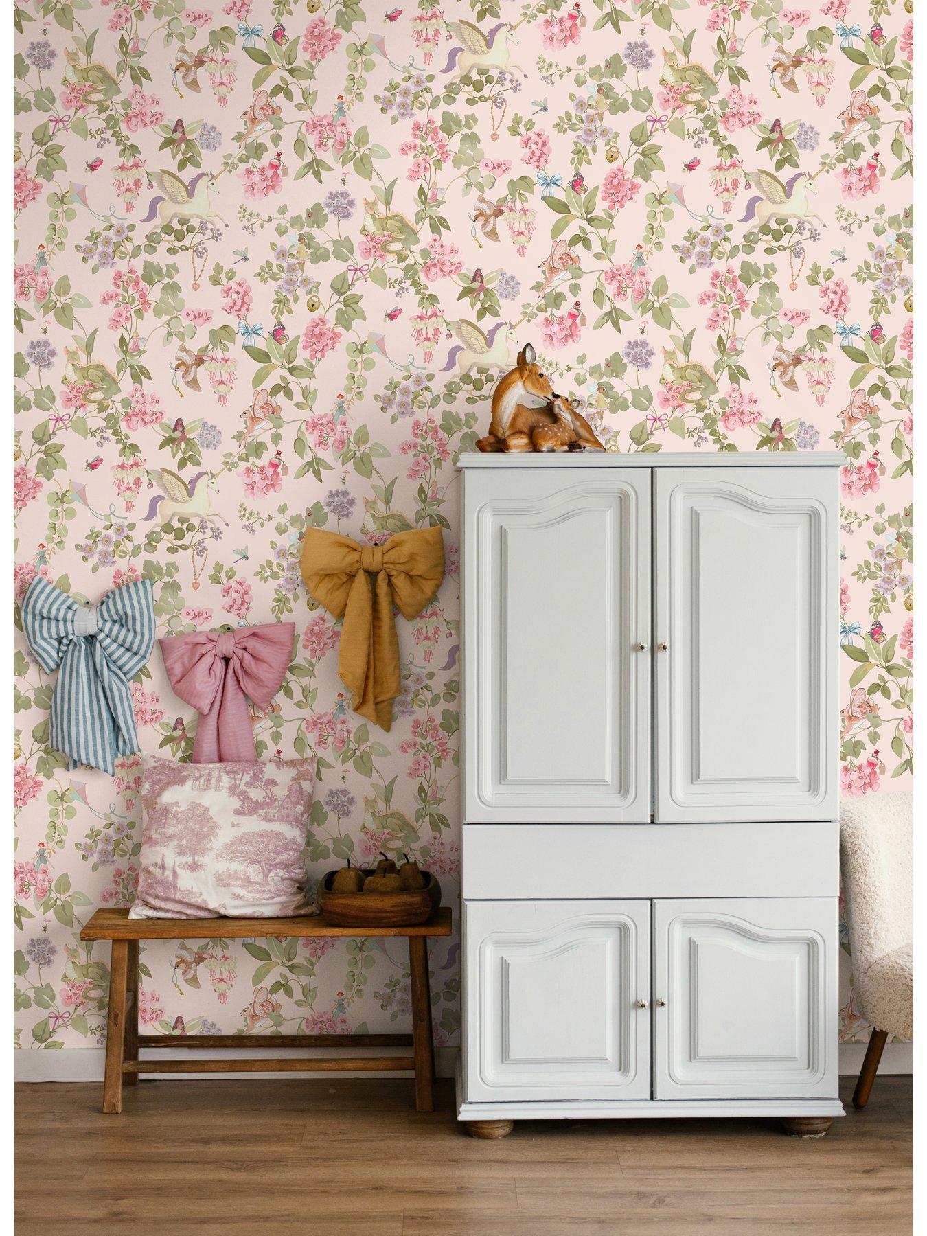 undefined Away With The Fairies Wallpaper - Pink