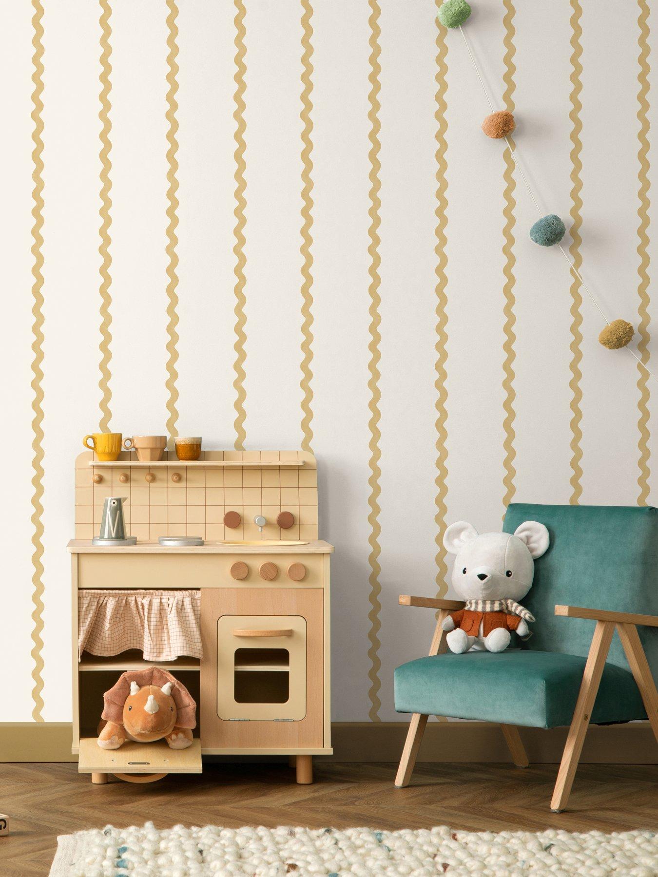 undefined Do The Wiggle Stripe Wallpaper - Ochre