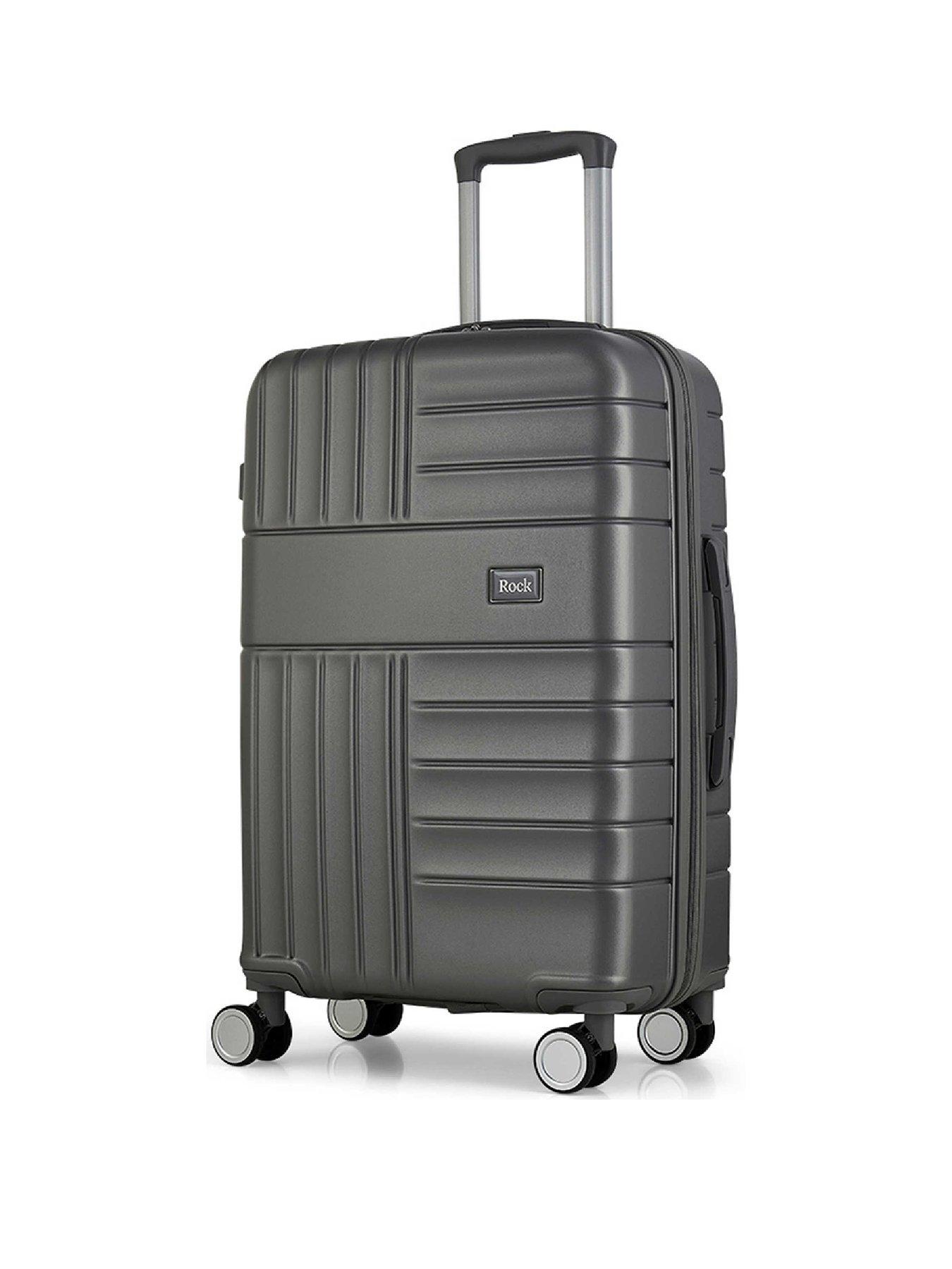 Image 1 of 4 of Rock Luggage Aspen Charcoal Medium Suitcase
