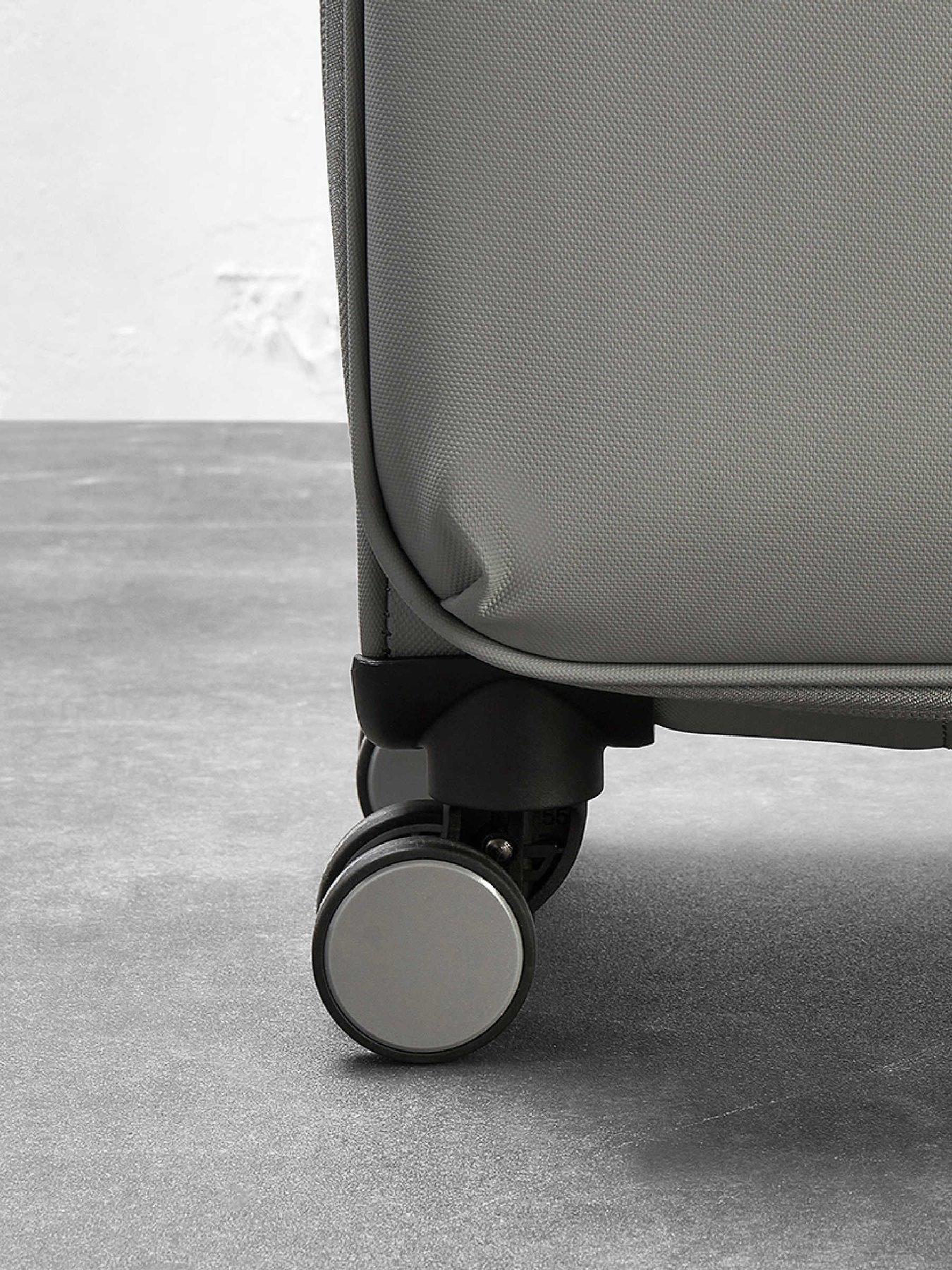 Image 3 of 6 of Rock Luggage Harper Grey 3 Piece Suitcase Set