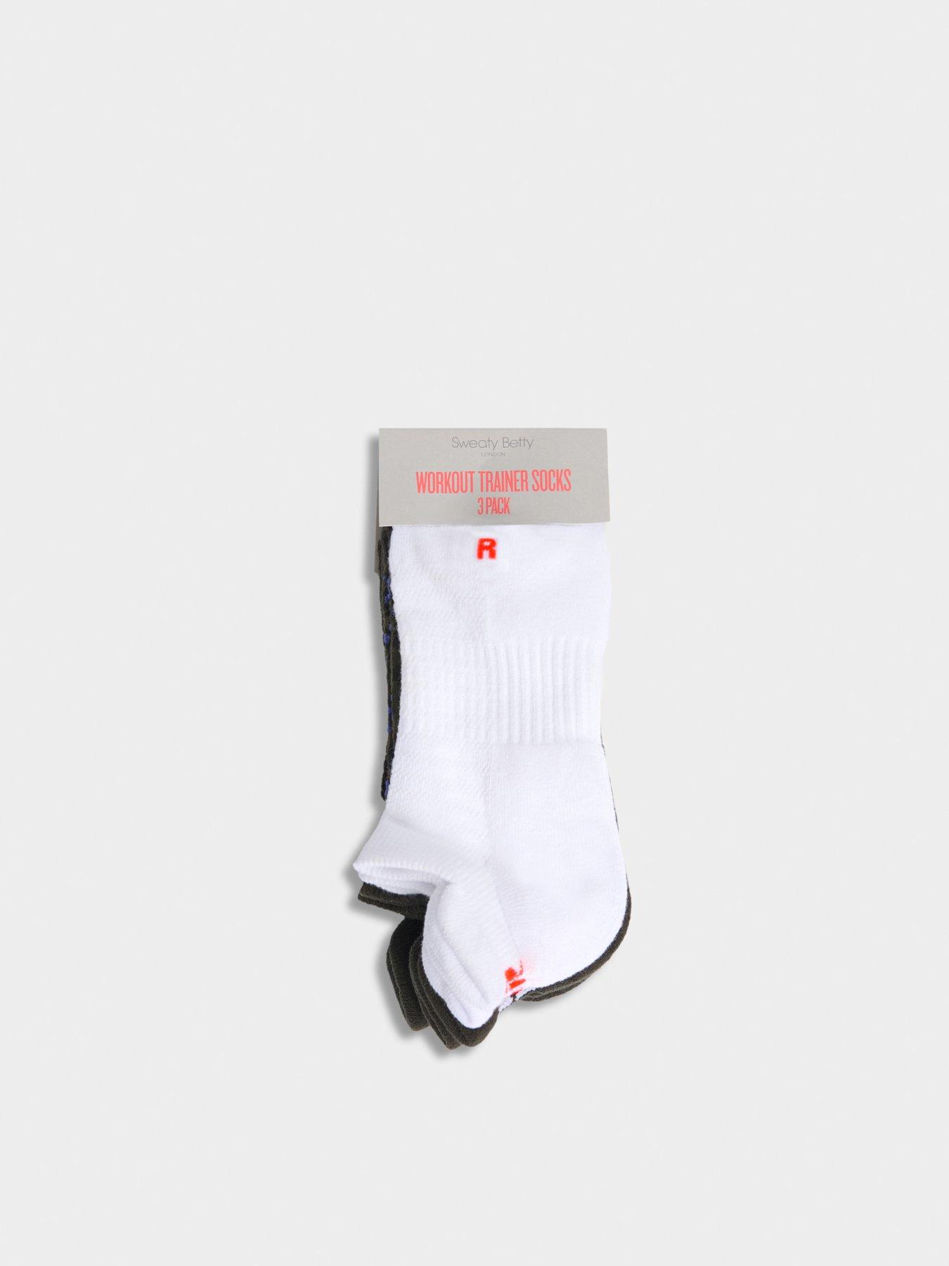 Image 2 of 3 of Sweaty Betty Womens Training Workout Trainer 3 Pack Socks - Green