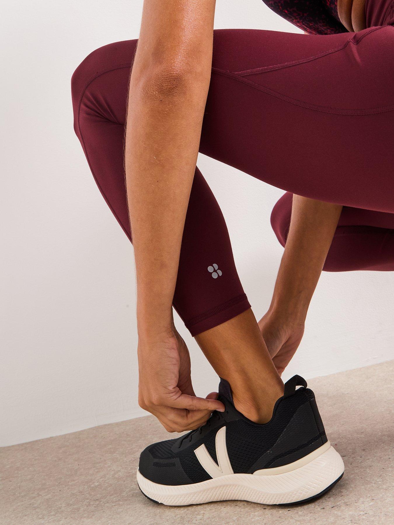 Image 4 of 6 of Sweaty Betty Womens Training Ultimate Studio 7/8 Tights - Red