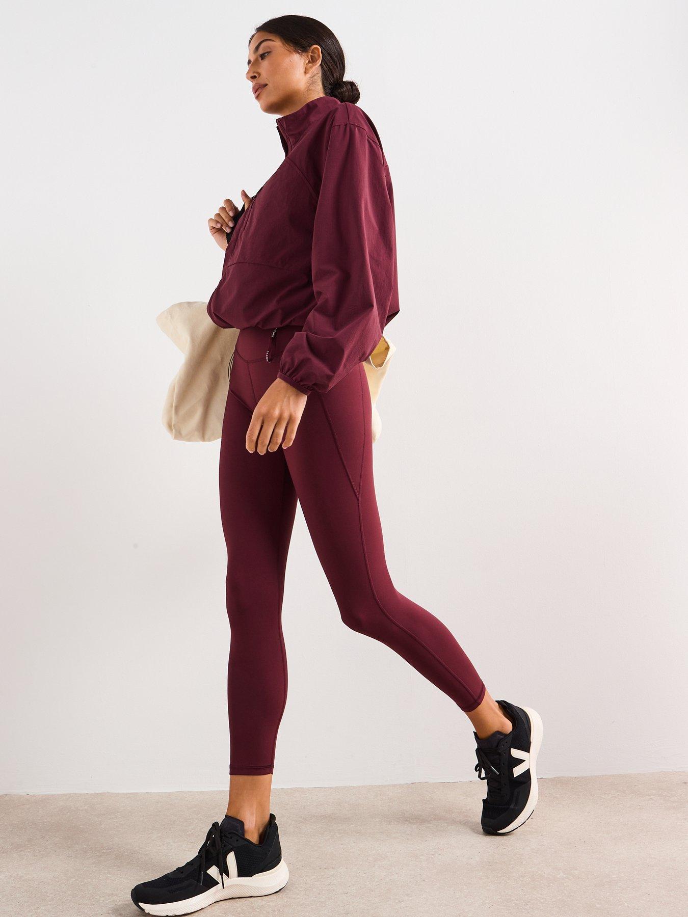 Image 5 of 6 of Sweaty Betty Womens Training Ultimate Studio 7/8 Tights - Red