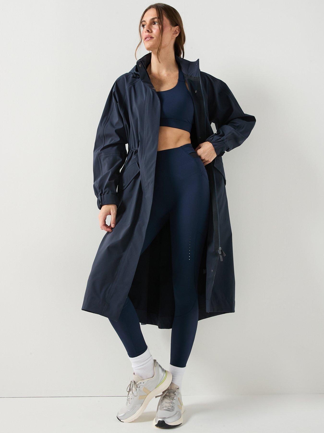 Image 3 of 6 of Sweaty Betty Motion Technical Longline Parka - Navy