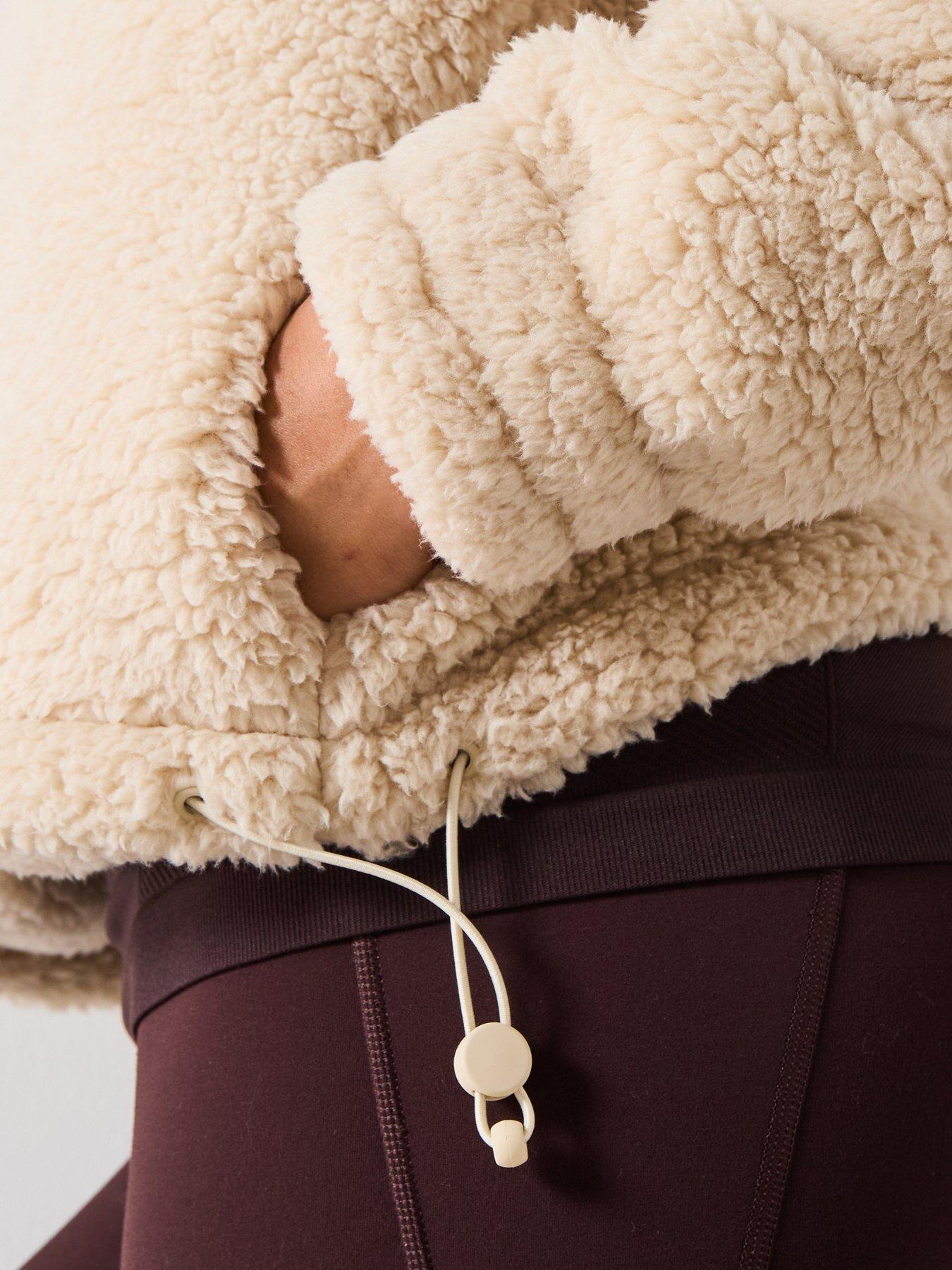 Image 6 of 6 of Sweaty Betty Womens Canyon Fleece Zip Up - Beige