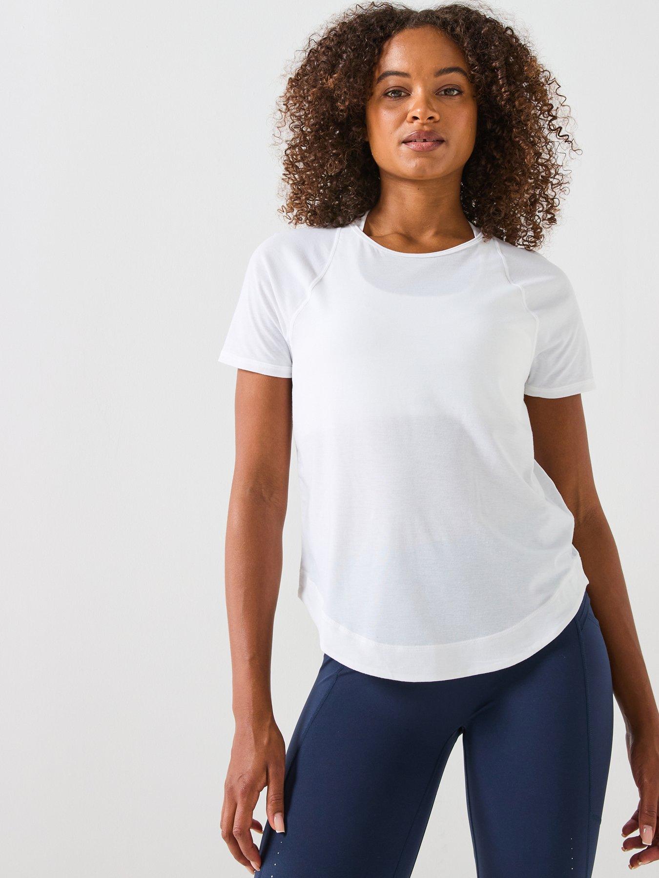  image of sweaty-betty-womens-training-breathe-easy-short-sleeve-top-white