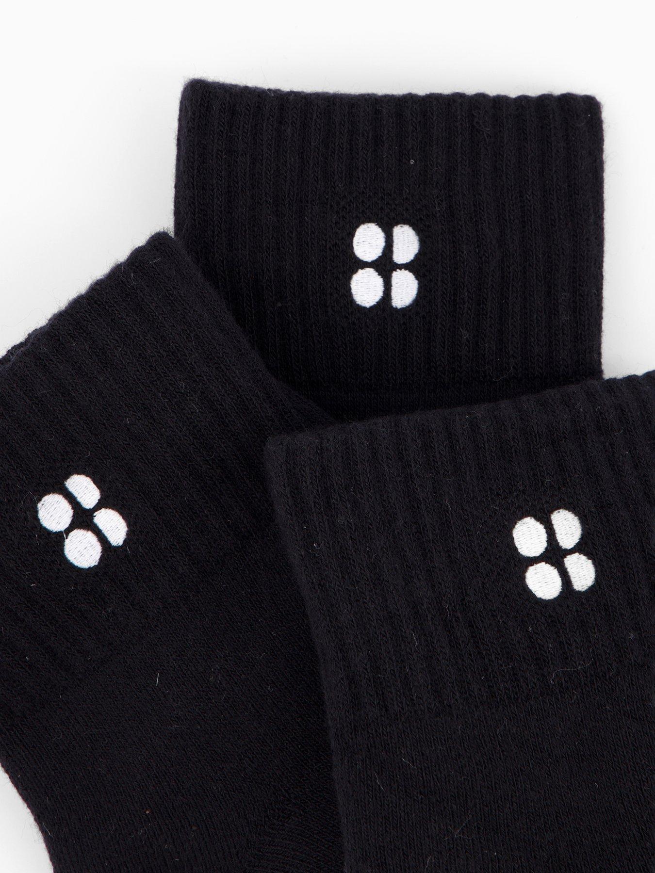 Image 4 of 4 of Sweaty Betty Womens Training Essentials Mid 3 Pack Socks - Black