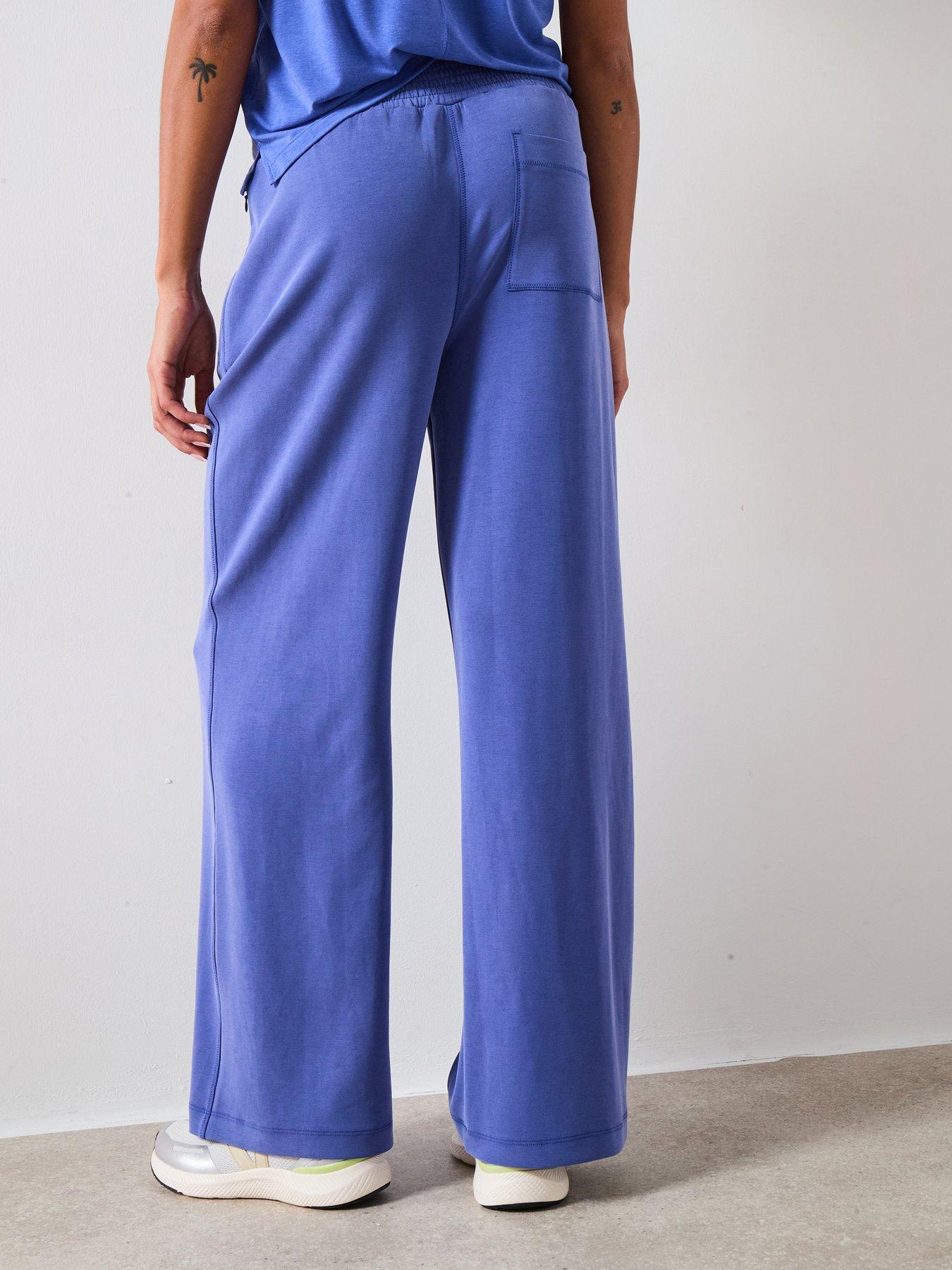 Image 2 of 6 of Sweaty Betty Womens Training Sand Wash Cloudweight Track Pant - Blue