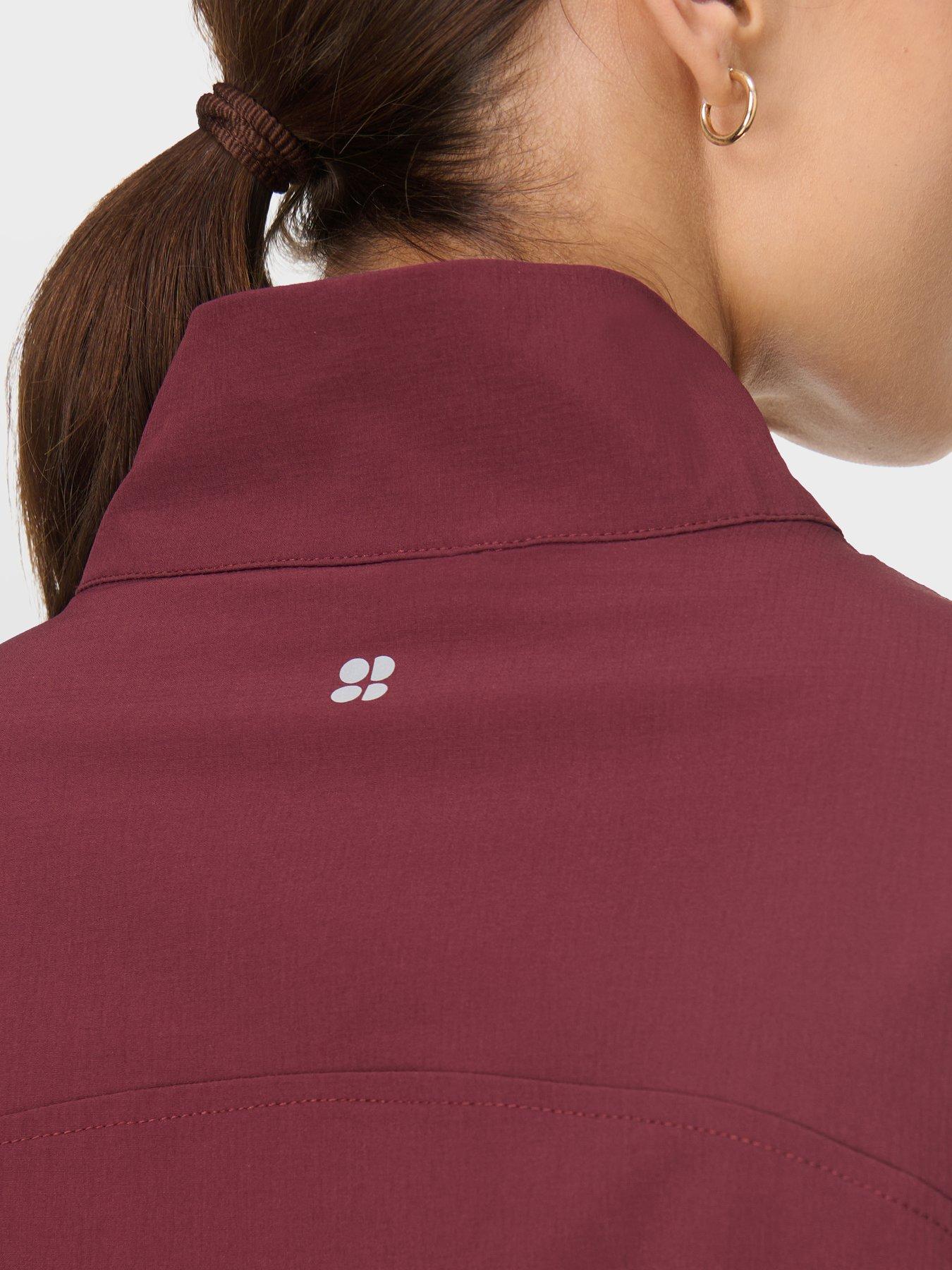 Image 6 of 6 of Sweaty Betty Womens Training Training Shell Jacket - Red