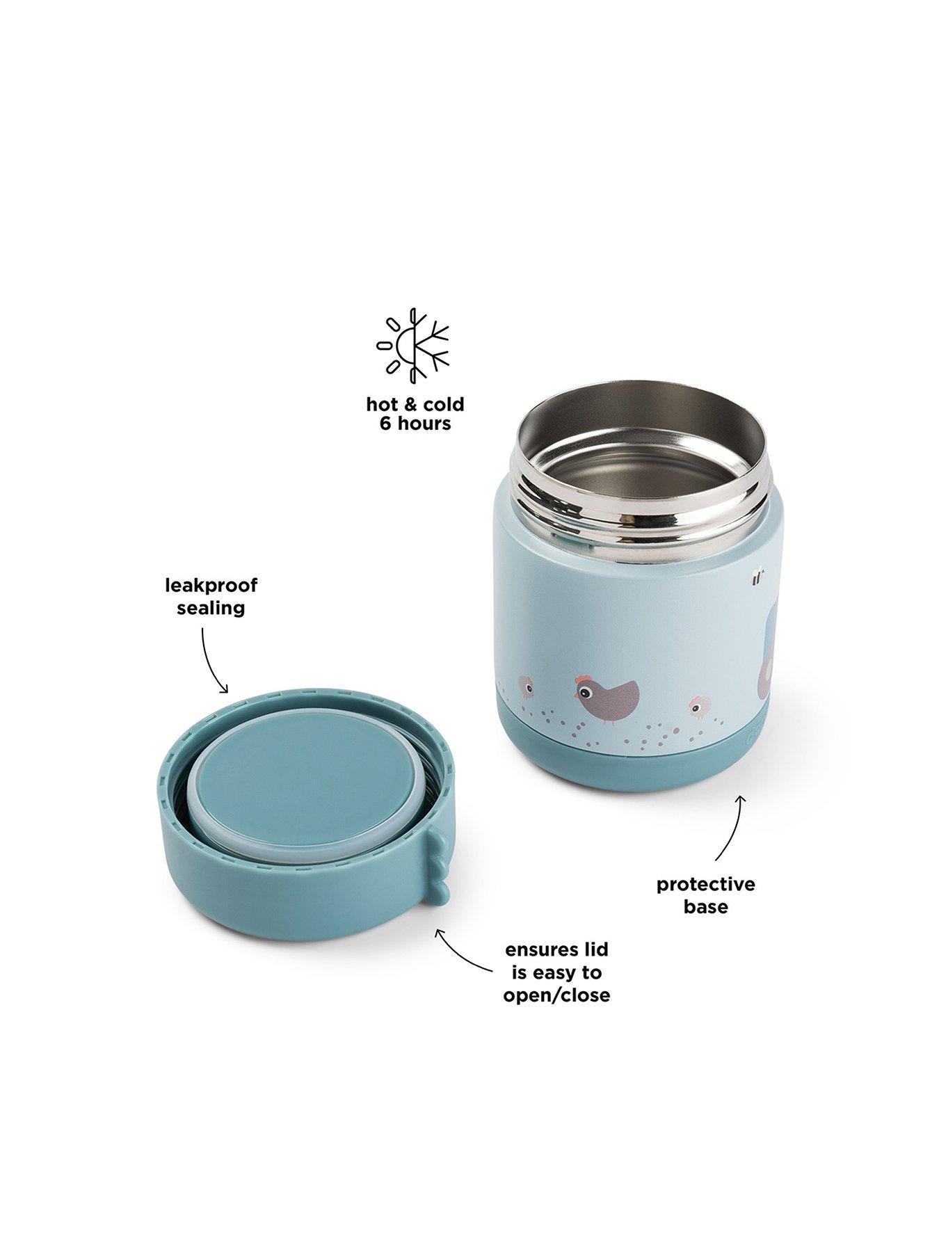 Image 3 of 3 of Done by Deer Insulated food jar Tiny farm Blue 300 ml