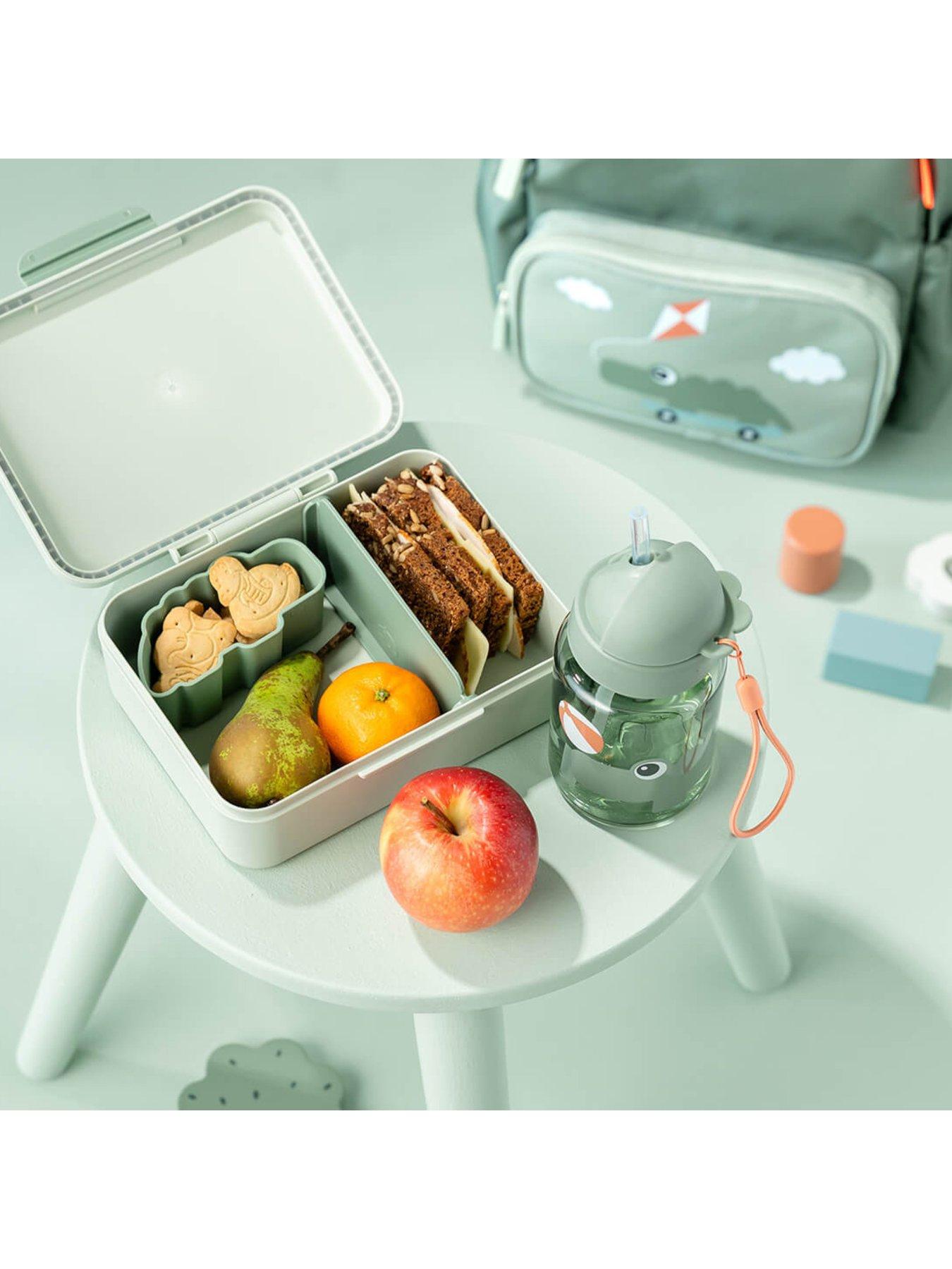 Image 1 of 4 of Done by Deer Lunch box w/divider Playground Green