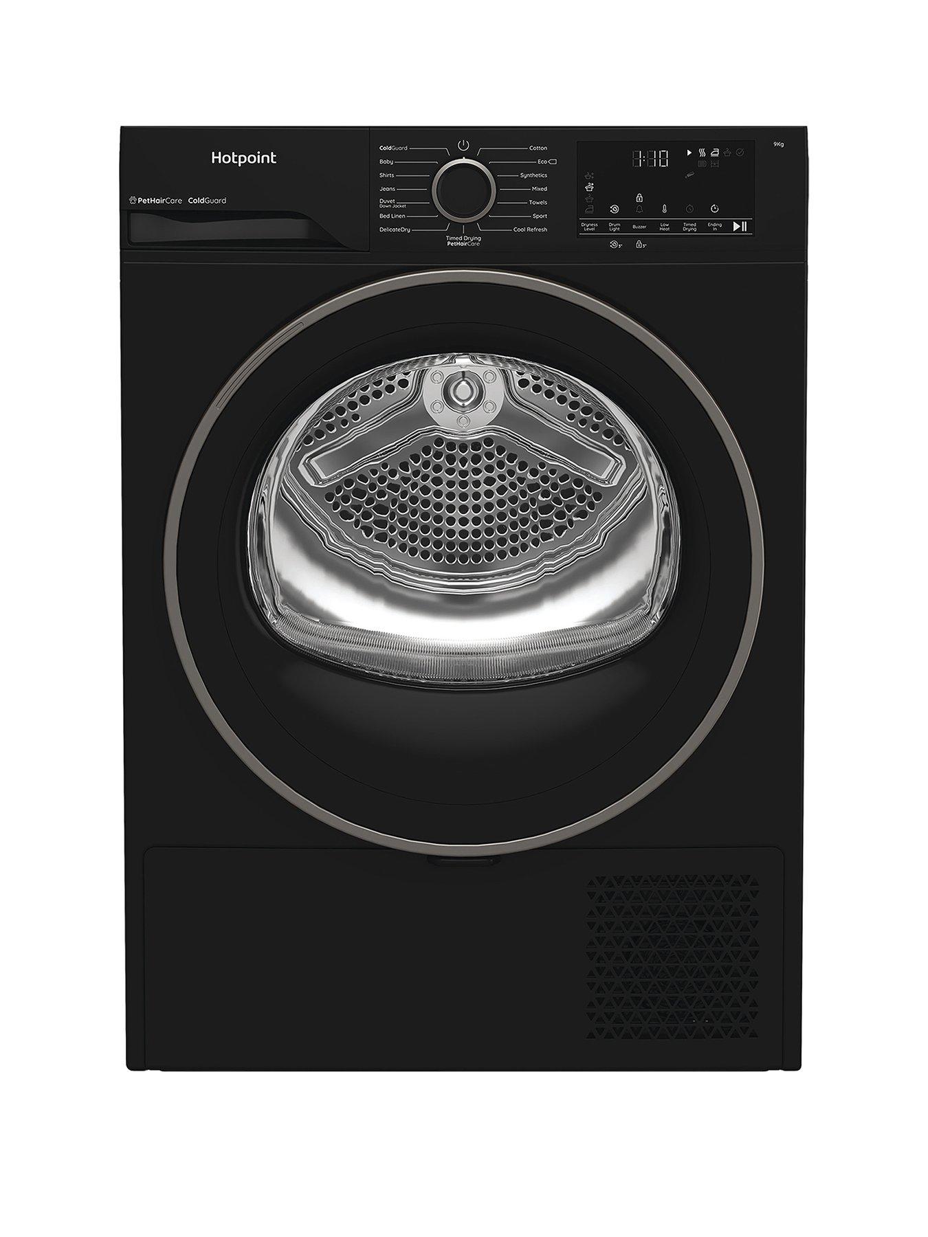 undefined C HD 93M BB UK 9KG Heat Pump Tumble Dryer - Black