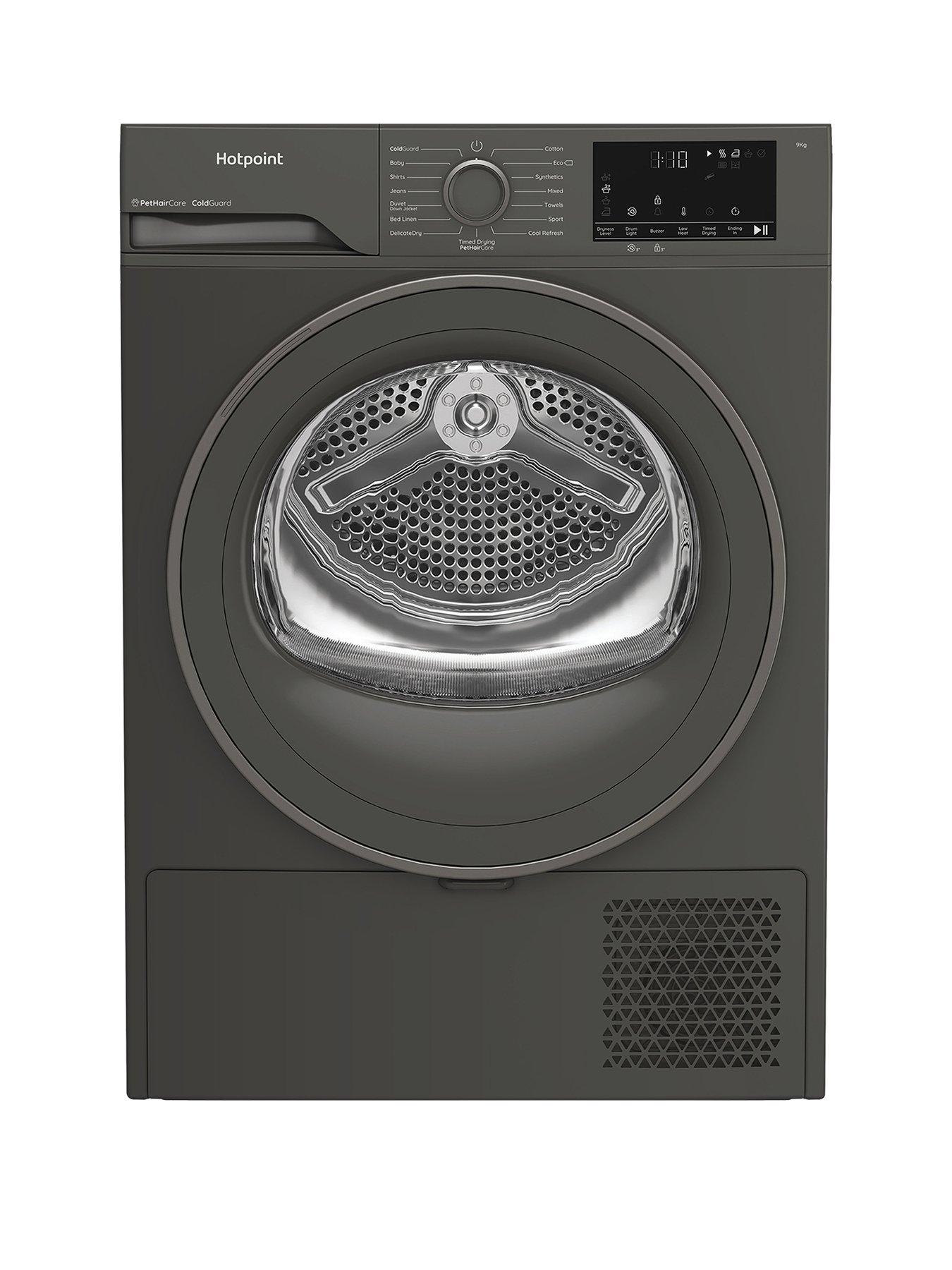 undefined C HD 93M GG UK 9KG Heat Pump Tumble Dryer - Dark Grey