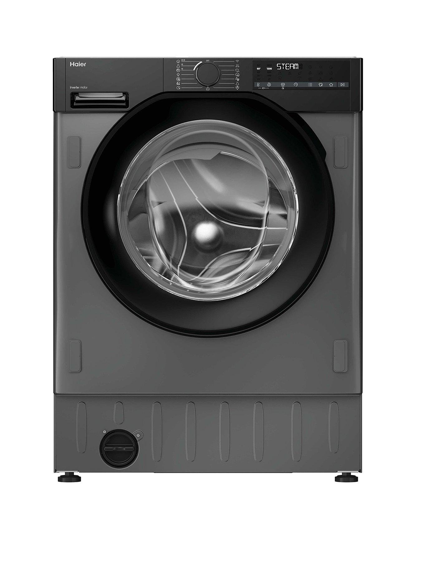 Haier BHA6S696M6DB9R80 Integrated 9Kg / 6Kg Washer Dryer with 1600 rpm spin, WiFi, Graphite, D Rated (Wash & Dry), A Rated (Wash Only)