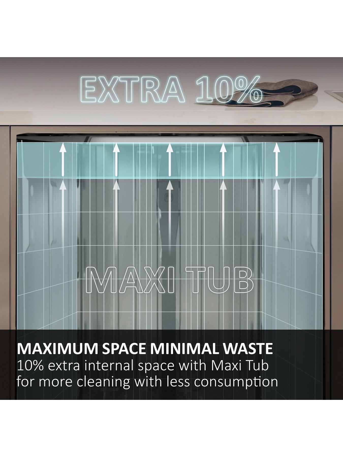  image of haier-washlens-plus-xi-4c4s0sb-80-fully-integrated-full-size-dishwasher-14-place-settings-wifi-c-rated