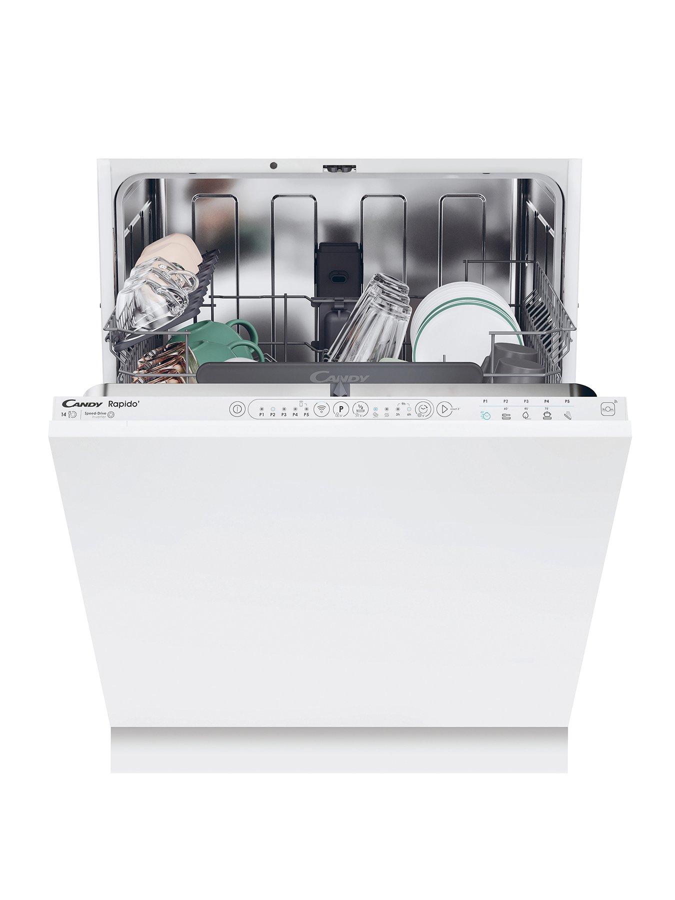 Image 1 of 7 of Candy CI 4C7L0W-80 Dishwasher,&nbsp;60cm Full Size -&nbsp;White