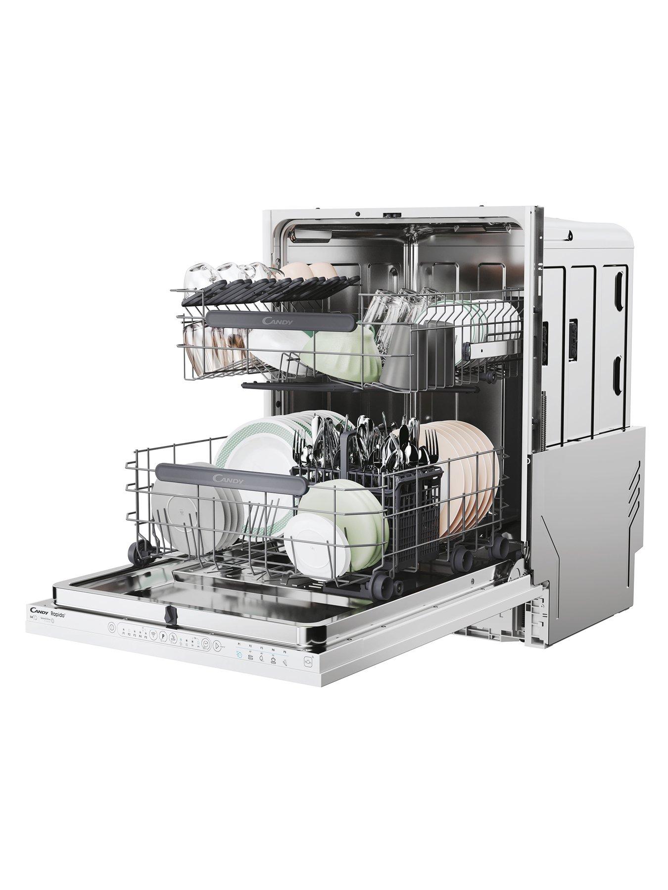 Image 3 of 7 of Candy CI 4C7L0W-80 Dishwasher,&nbsp;60cm Full Size -&nbsp;White