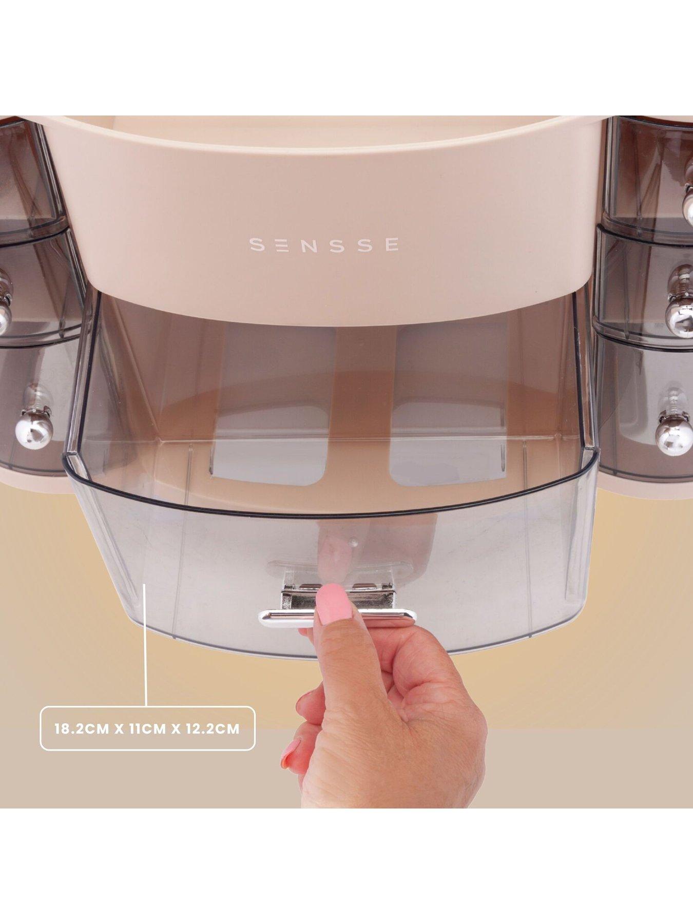 Image 6 of 7 of Sensse Beauty Organiser With Flip Top LED Mirror