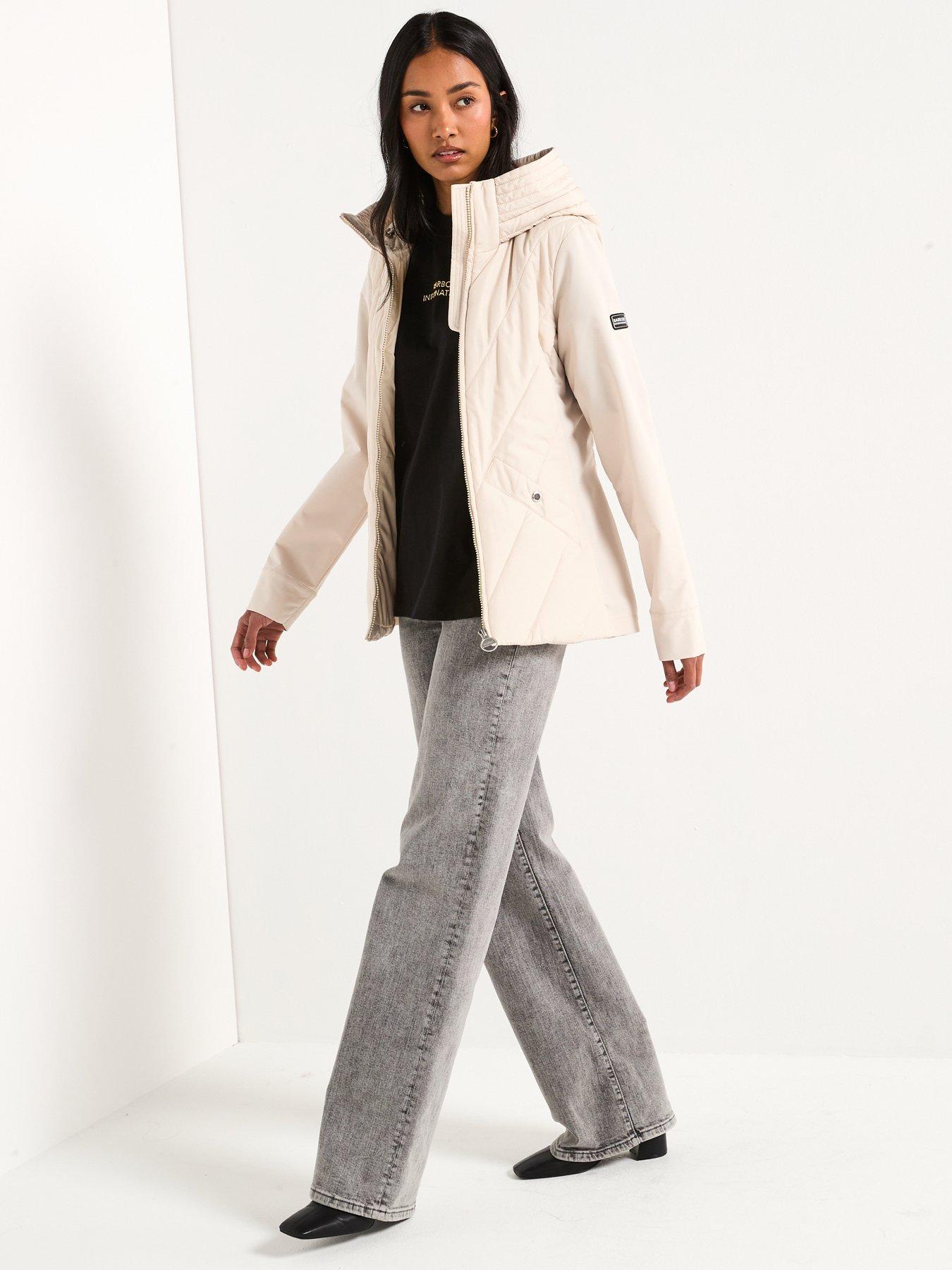 Image 3 of 6 of Barbour International BIntl Diablo Quilted Sweat - White