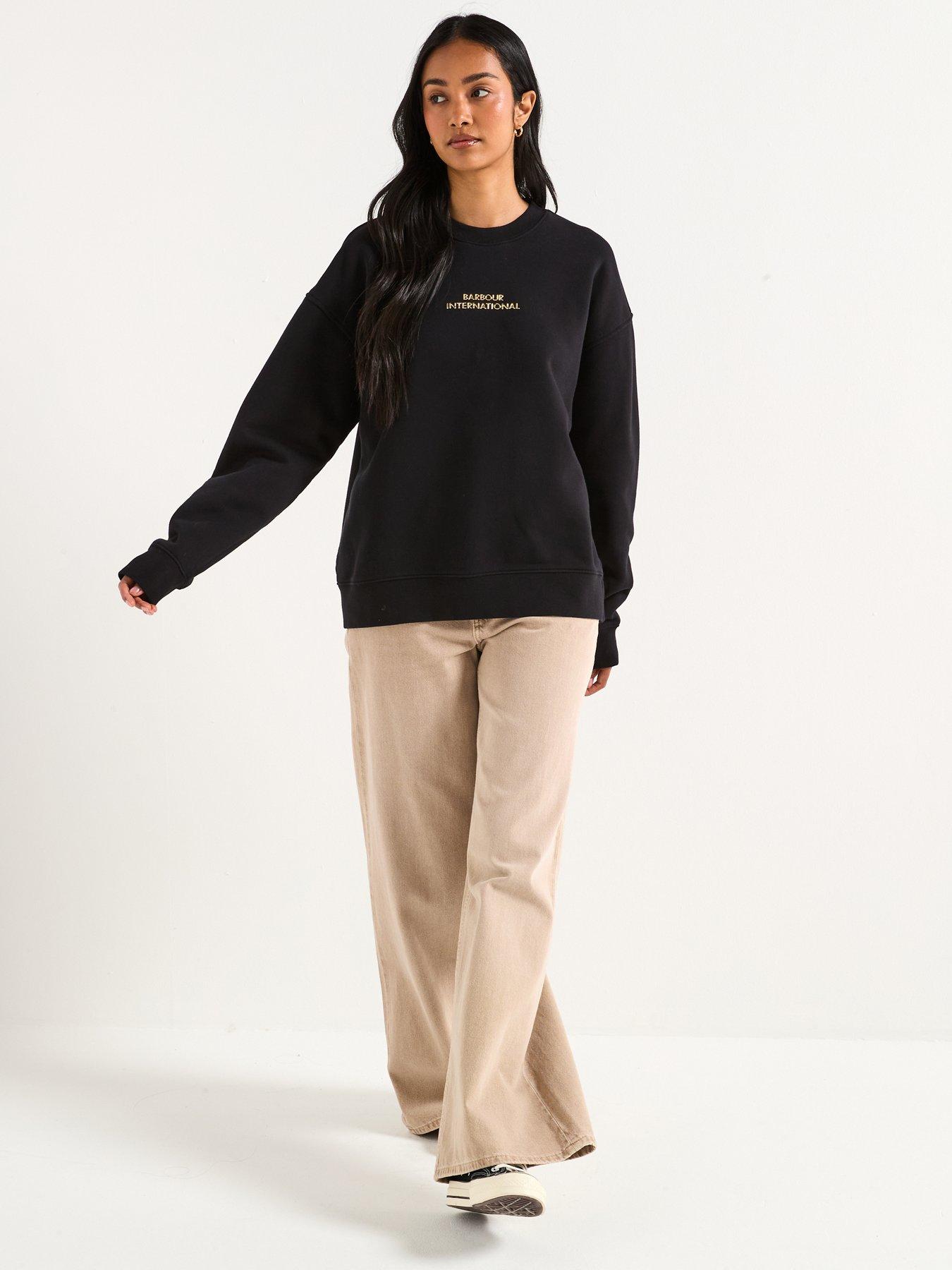 Image 3 of 6 of Barbour International Kaia Sweatshirt - Black