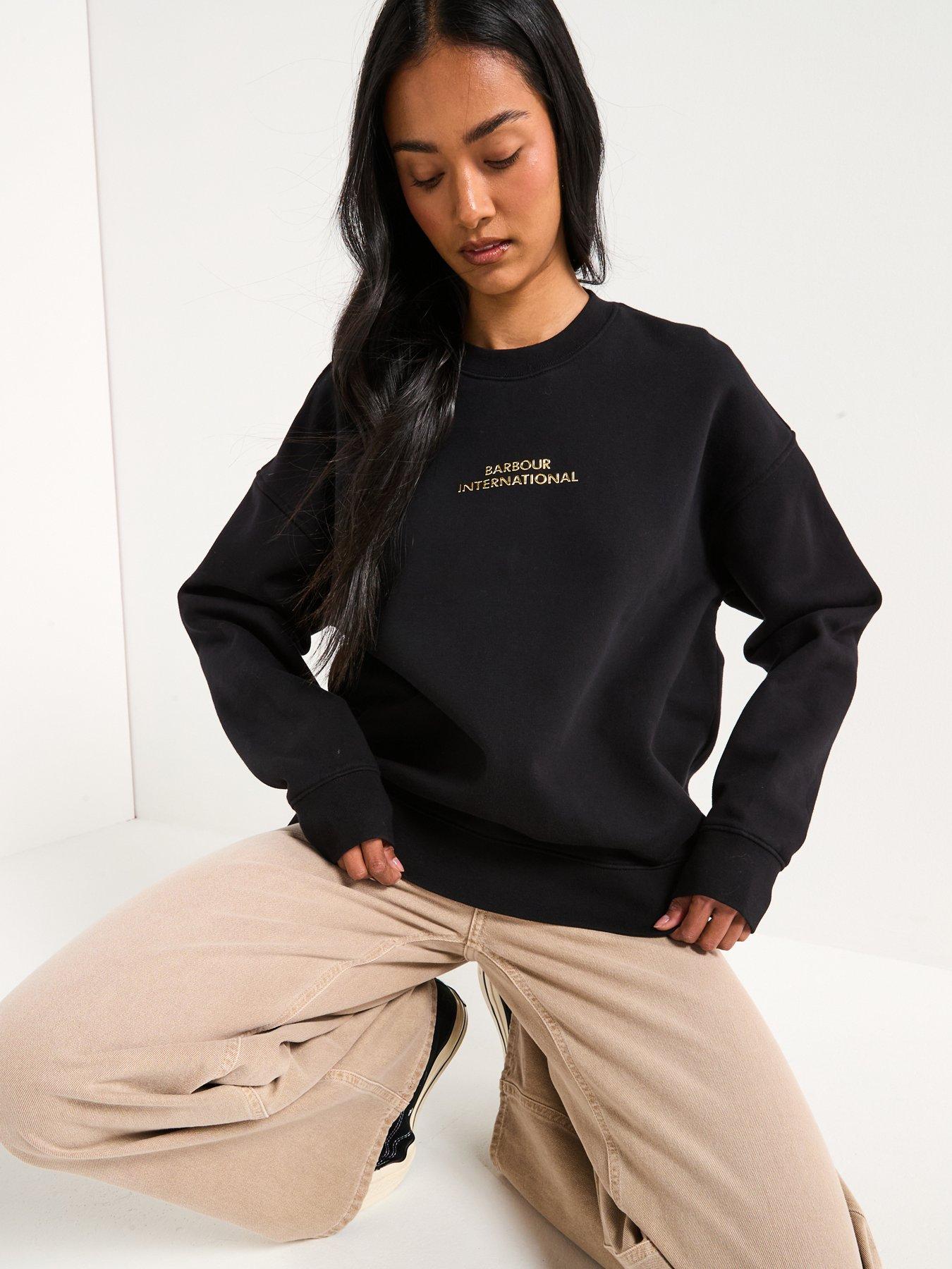 Image 4 of 6 of Barbour International Kaia Sweatshirt - Black