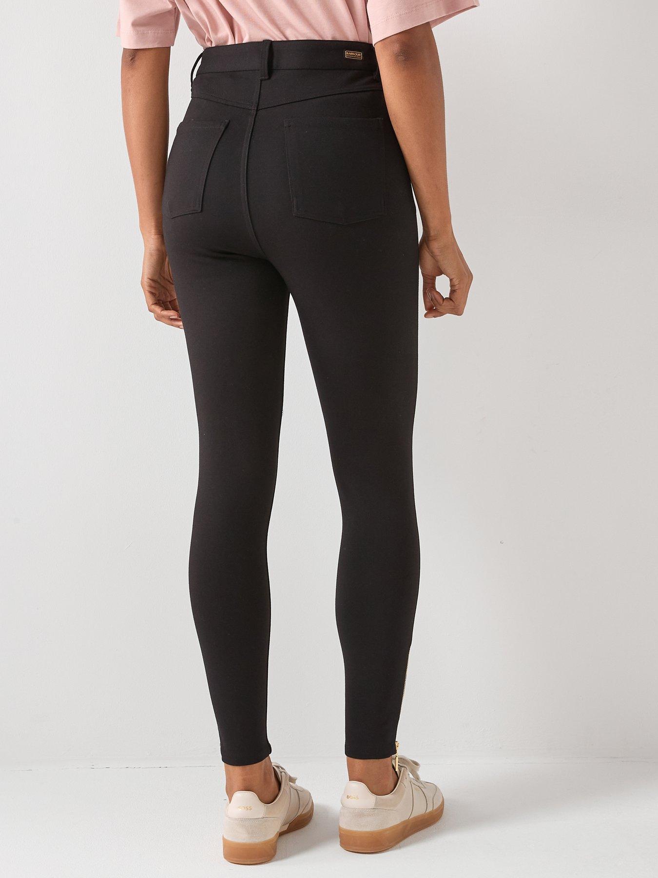  image of barbour-international-stella-slim-trousers-black