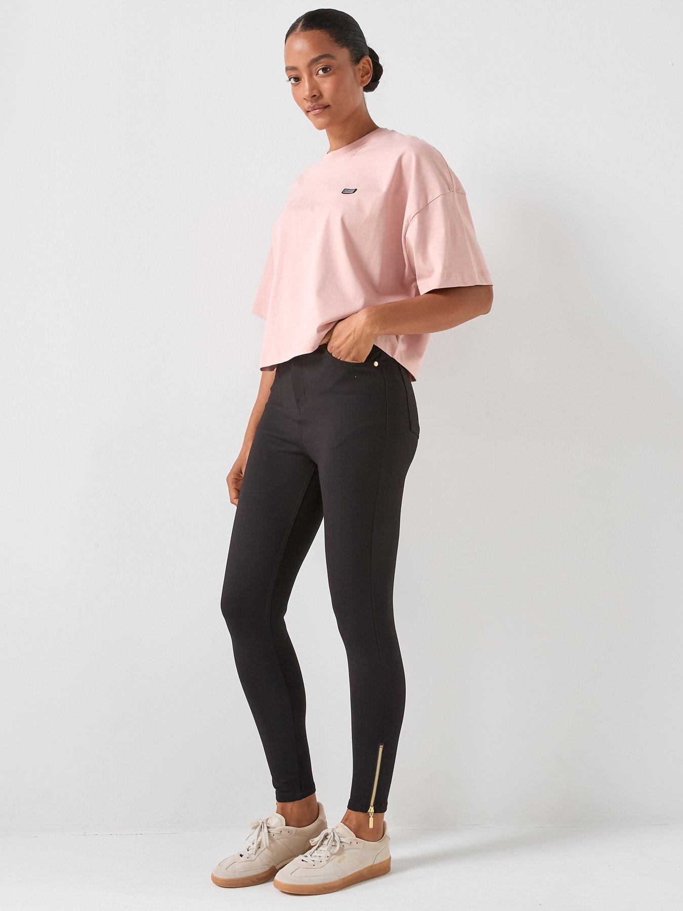  image of barbour-international-stella-slim-trousers-black