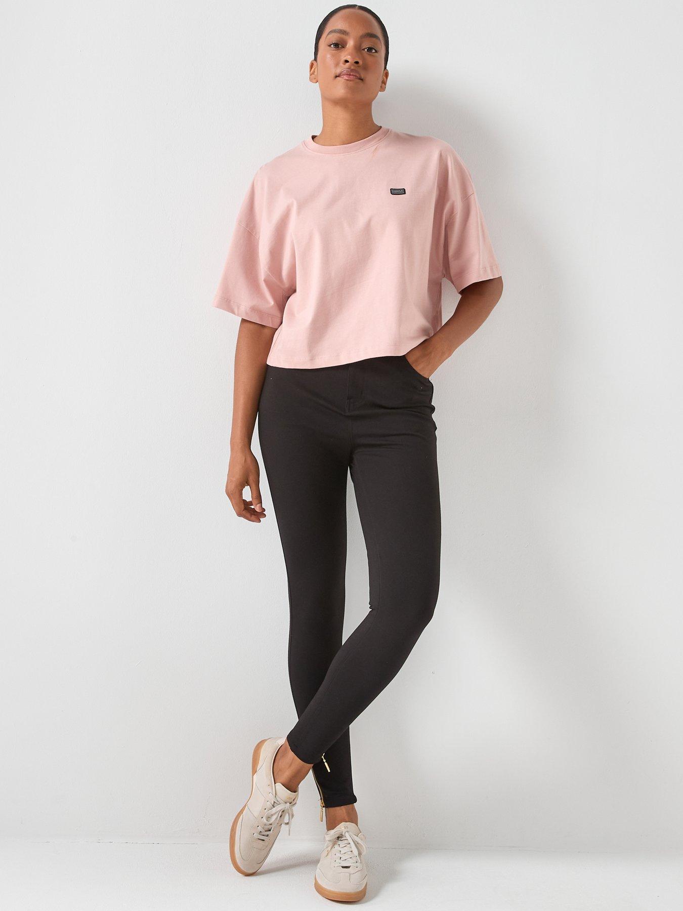  image of barbour-international-stella-slim-trousers-black