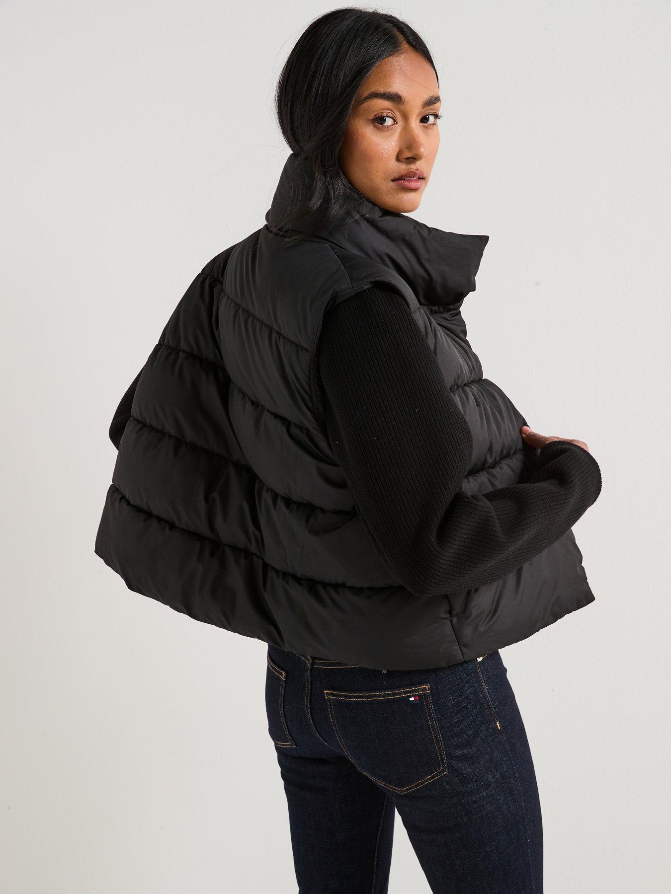 Image 2 of 6 of Barbour International San Telmo Padded Knit Sleeve Jacket - Black