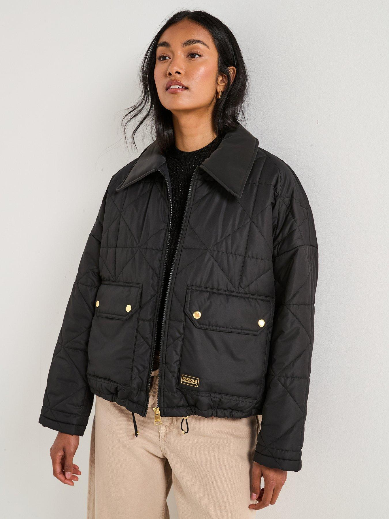 Barbour International Juliana Quilted Jacket - Black