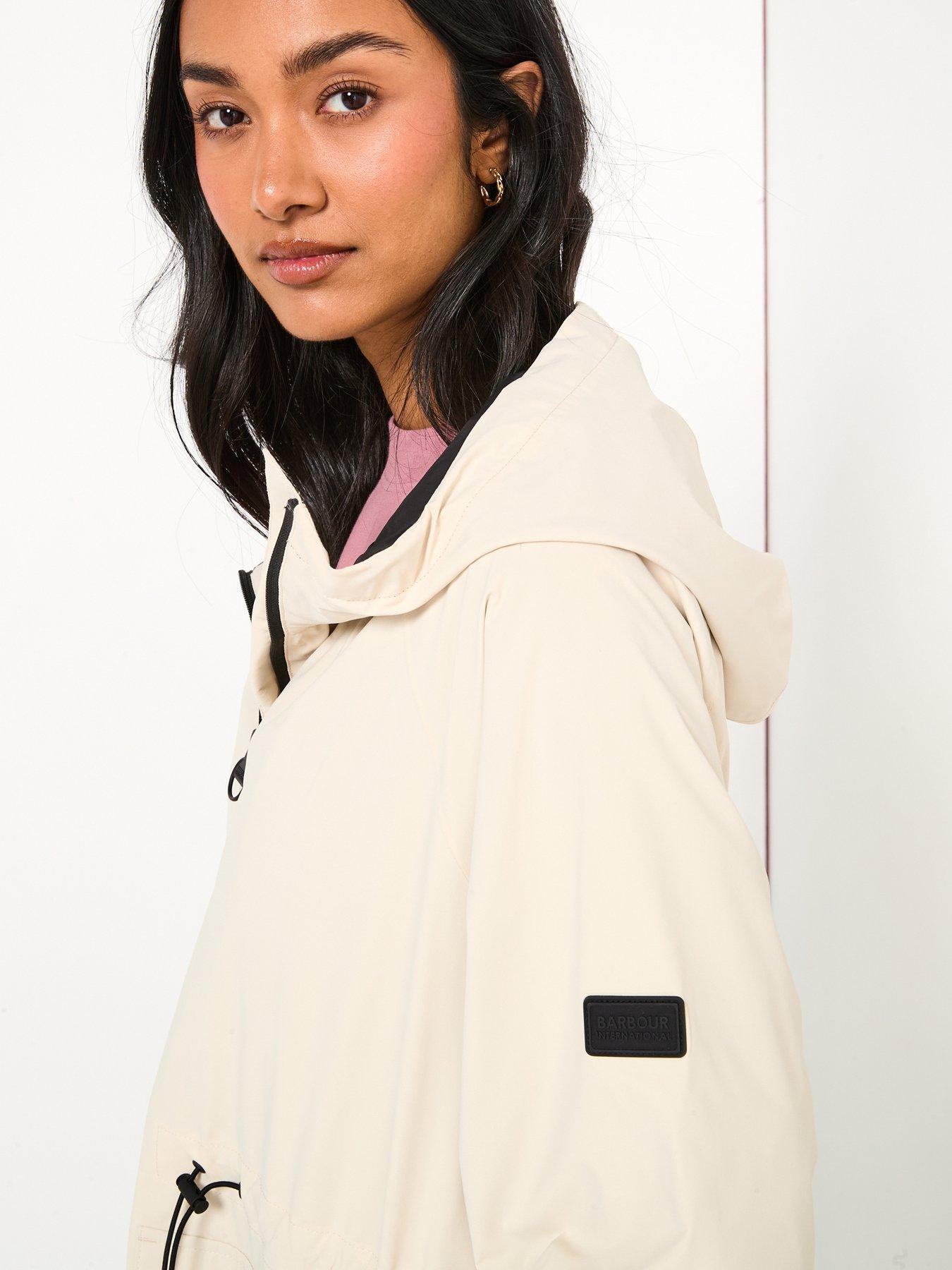 Image 4 of 6 of Barbour International Montgomery Waterproof Jacket - Off White&nbsp;