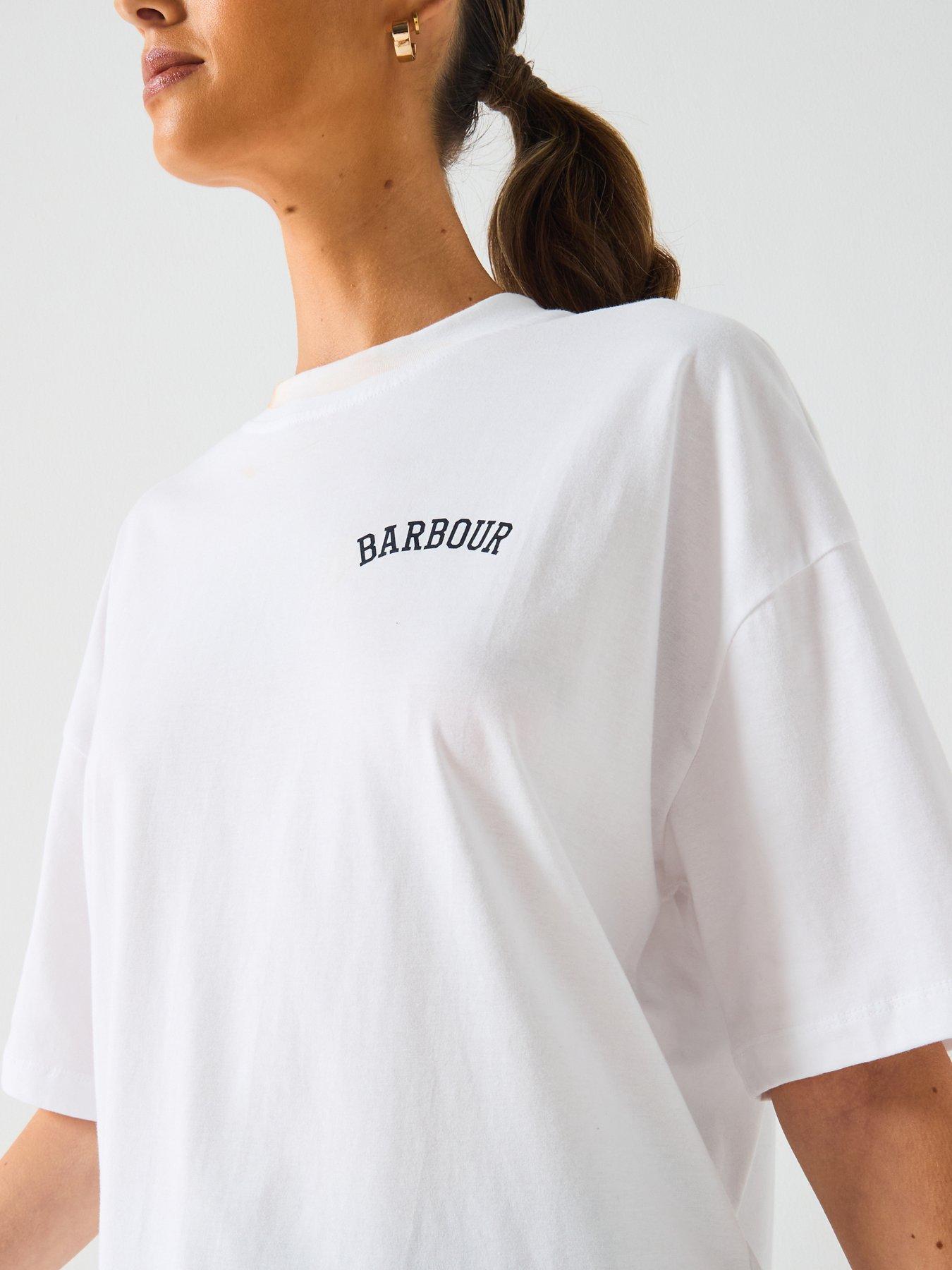 Image 4 of 6 of Barbour Claydon T-Shirt - White