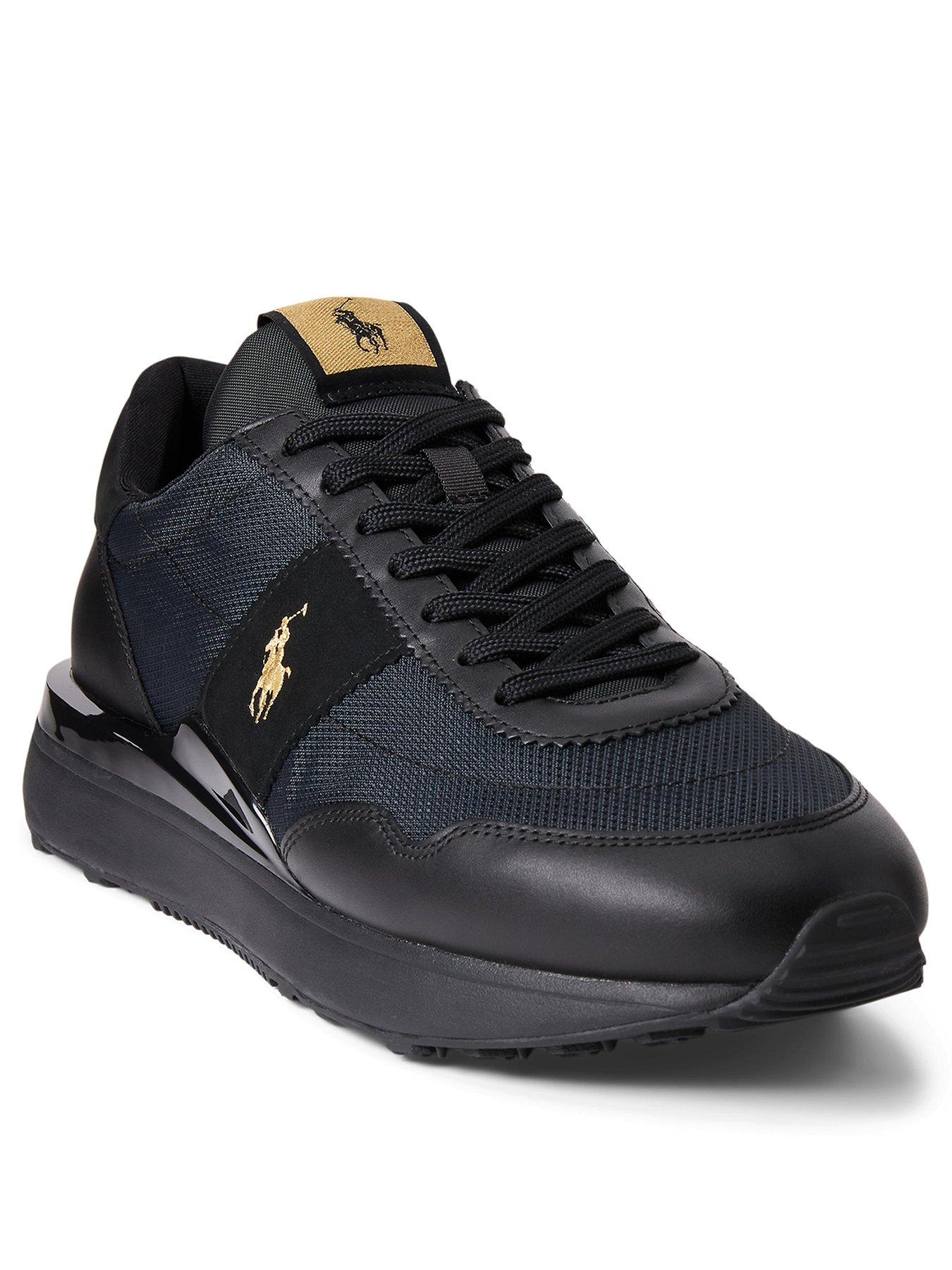  image of polo-ralph-lauren-train-89-leathernylon-sneakers-blackgold