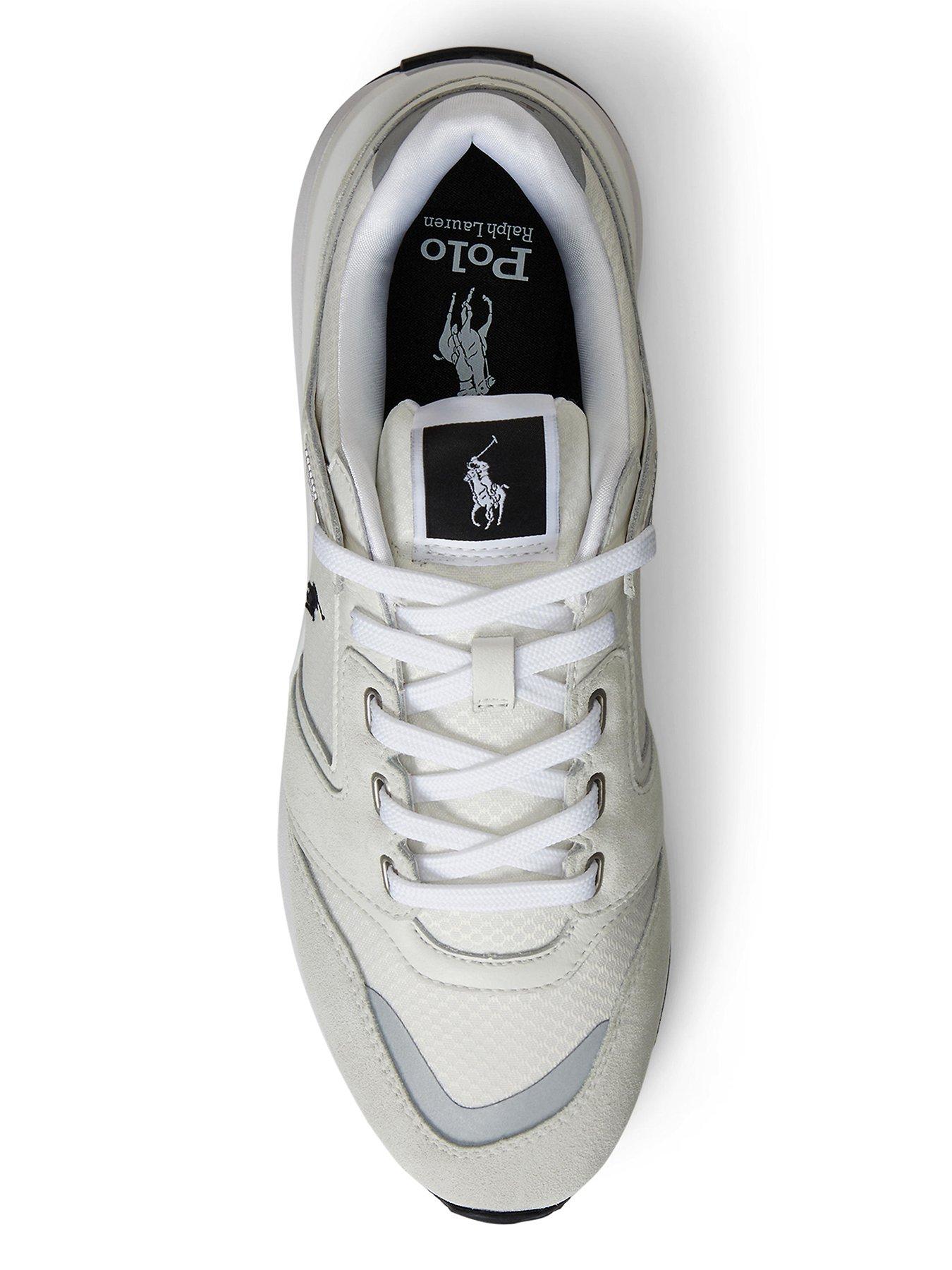 Image 4 of 4 of Polo Ralph Lauren Train 89 V2 Suede/Leather/Nylon Sneakers - White