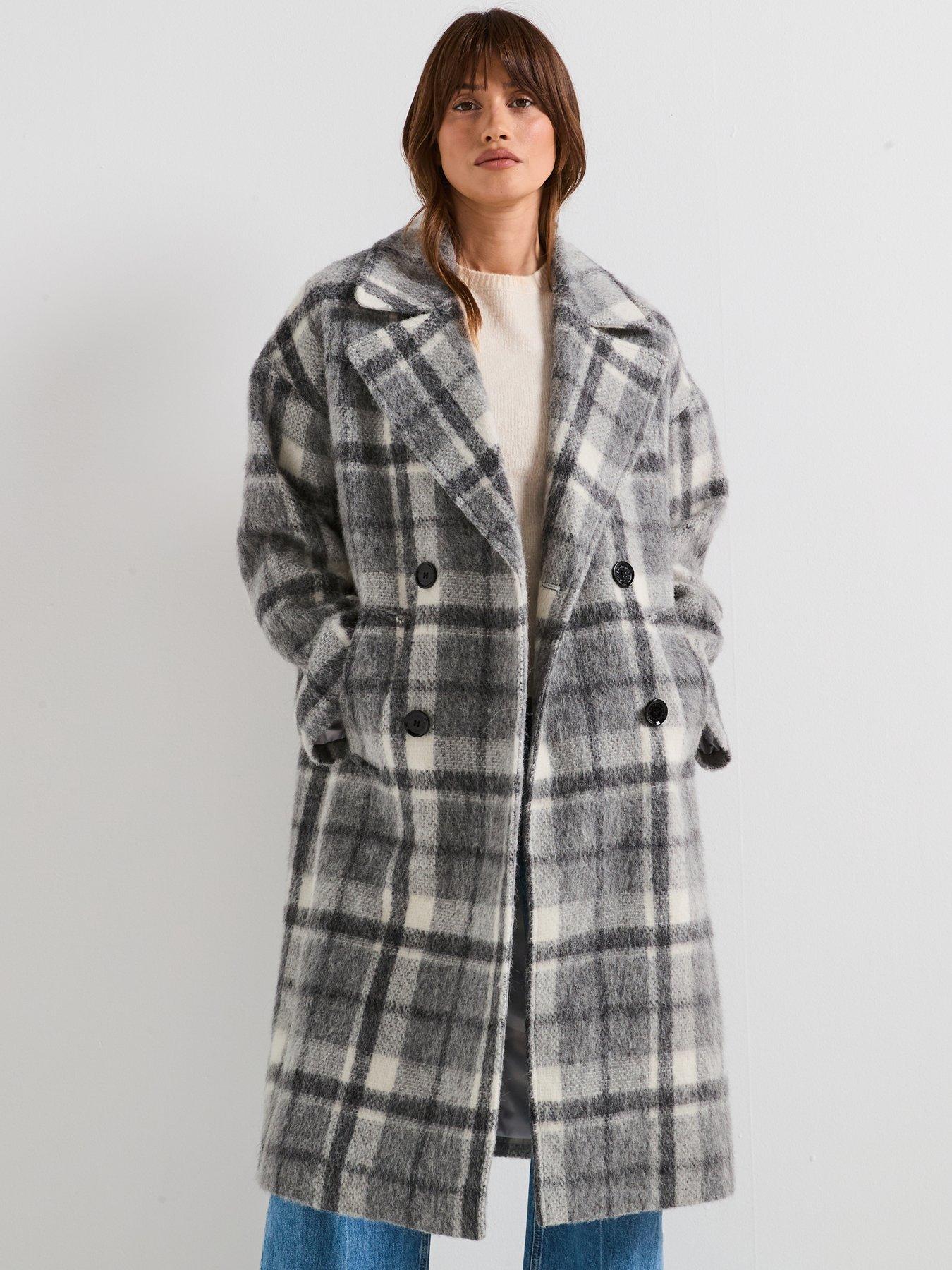 undefined Barbour Beattie Double Breasted Wool Coat - Grey